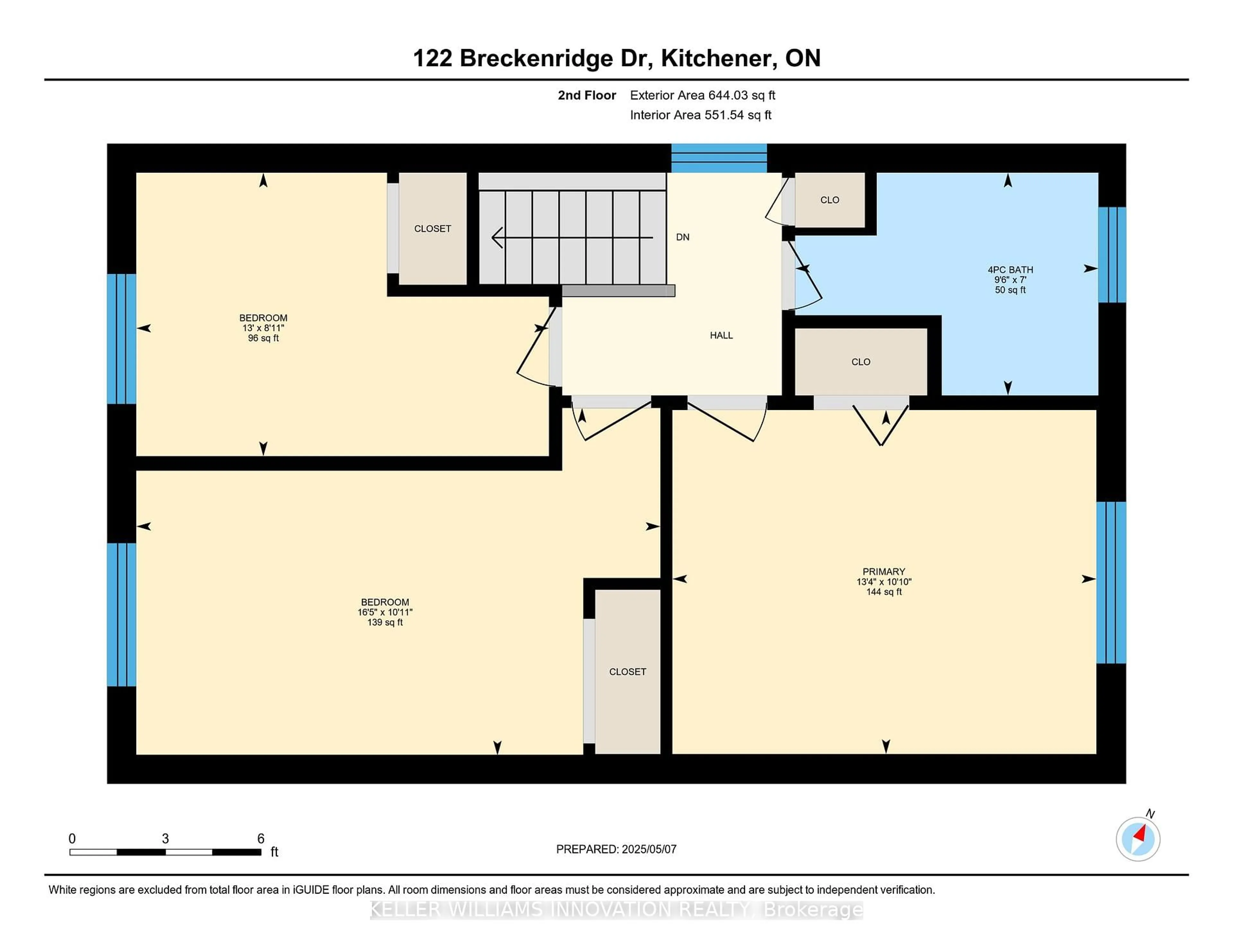 Floor plan for 122 Breckenridge Dr, Kitchener Ontario N2B 2N9