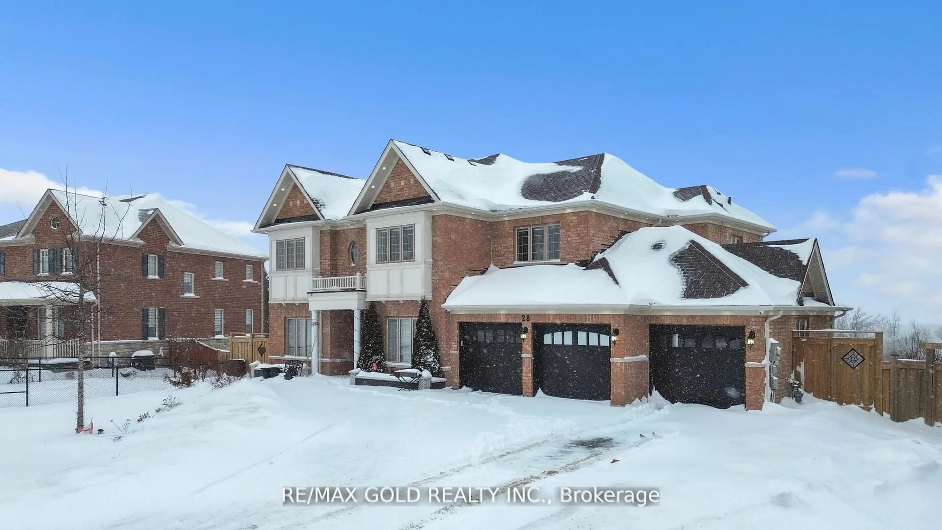 Home with brick exterior material, street for 28 Meek Ave, Mono Ontario L0W 2Z2
