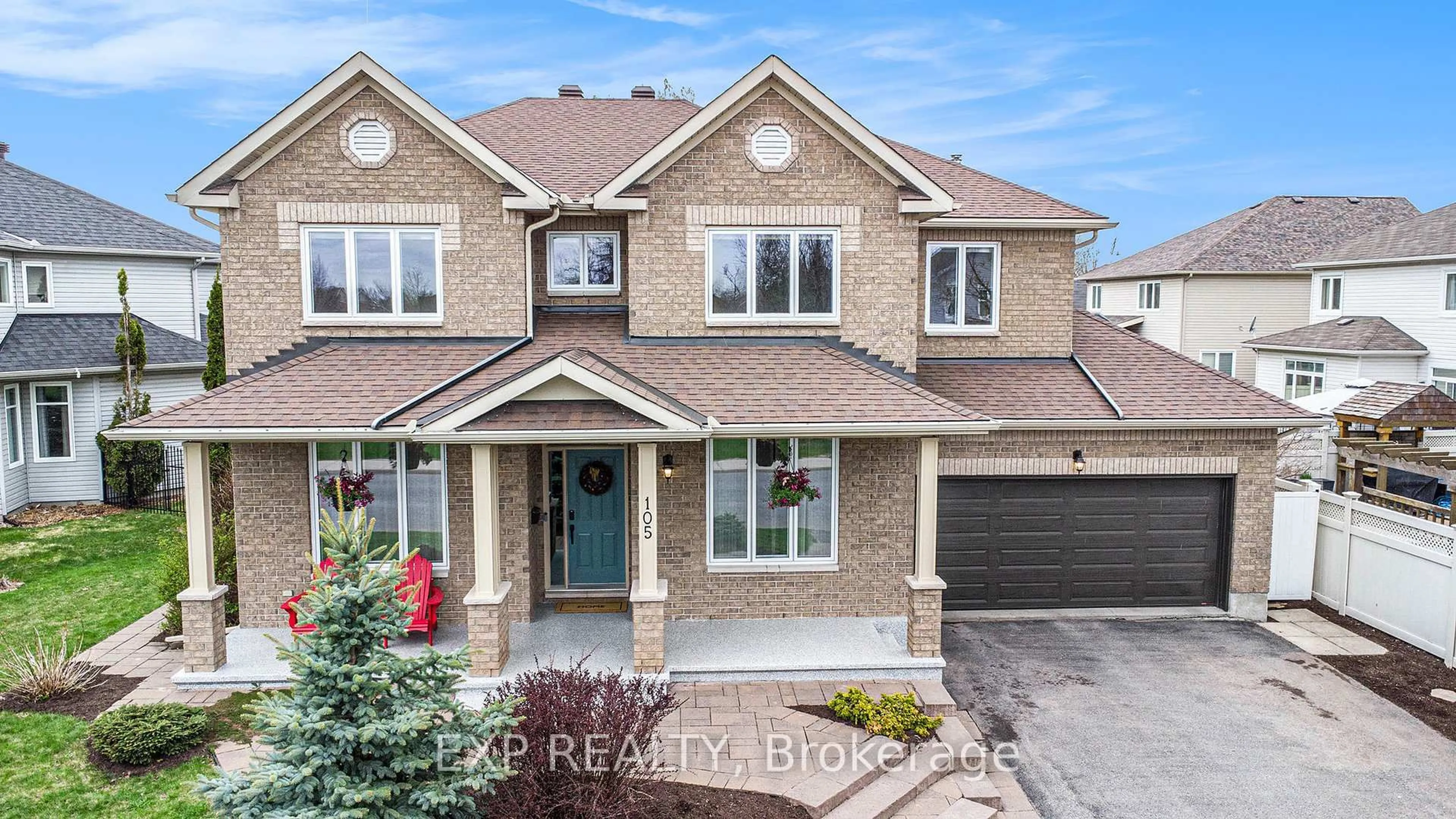 Home with brick exterior material, street for 105 Anfield Cres, Barrhaven Ontario K2G 7B7