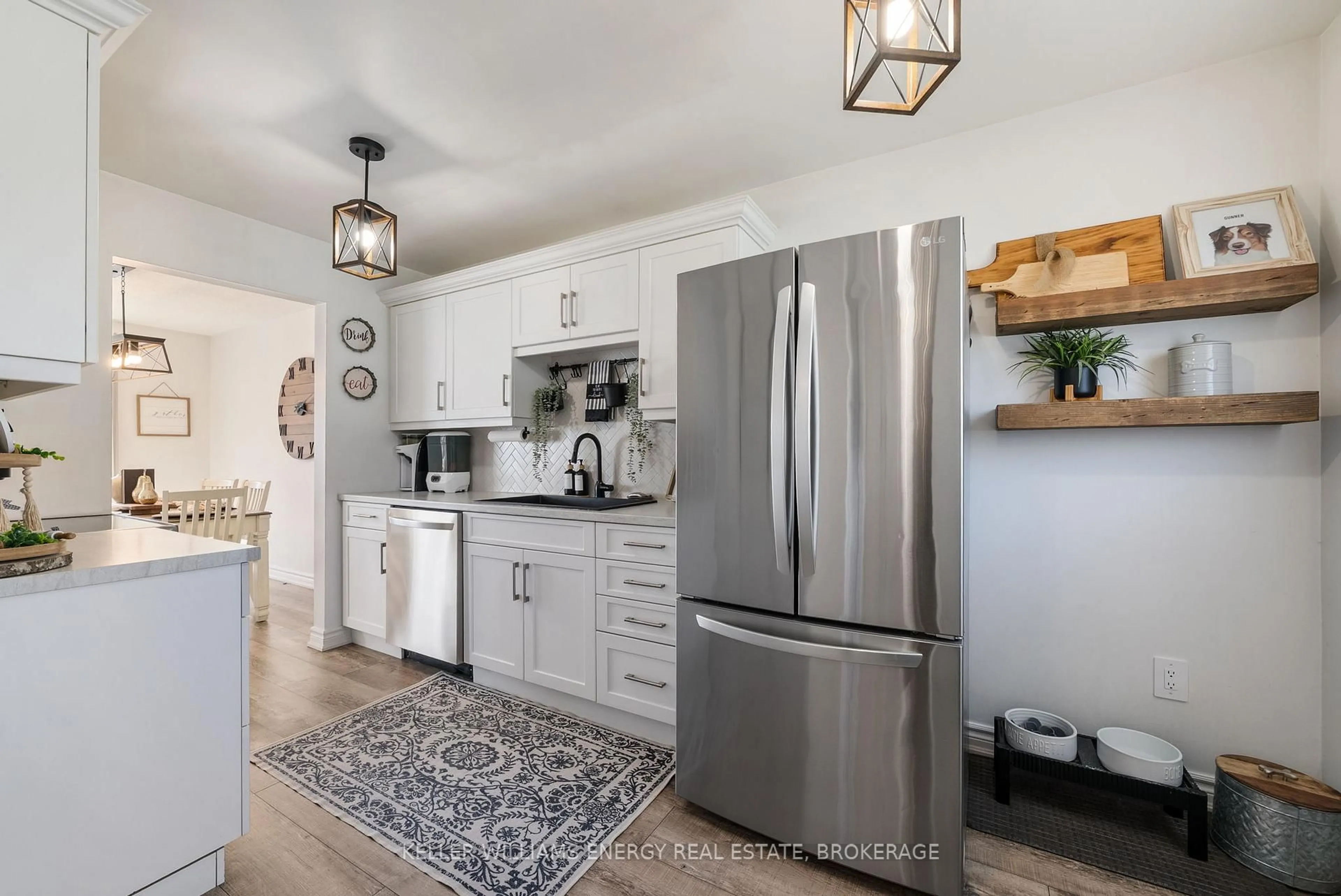 Open concept kitchen, ceramic/tile floor for 23 Stanley Dr, Port Hope Ontario L1A 3W7