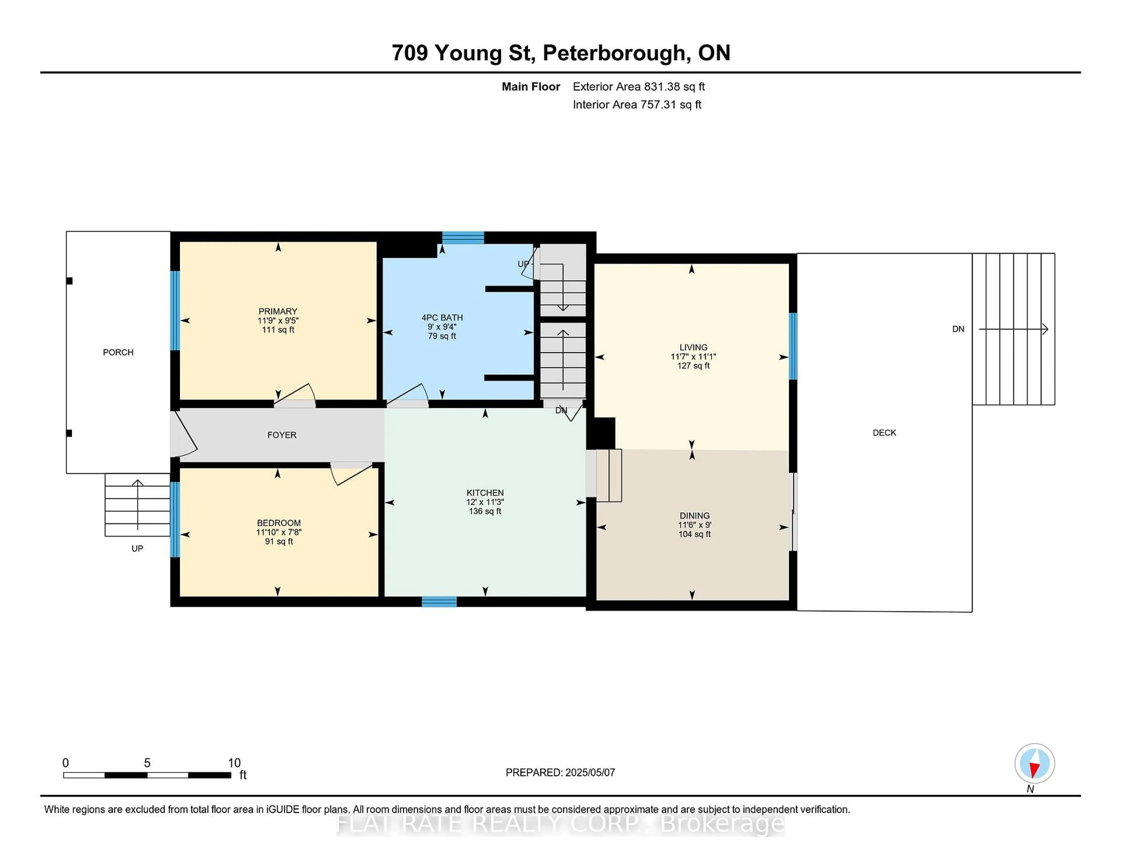 Floor plan for 709 YOUNG St, Peterborough Ontario K9J 3A3