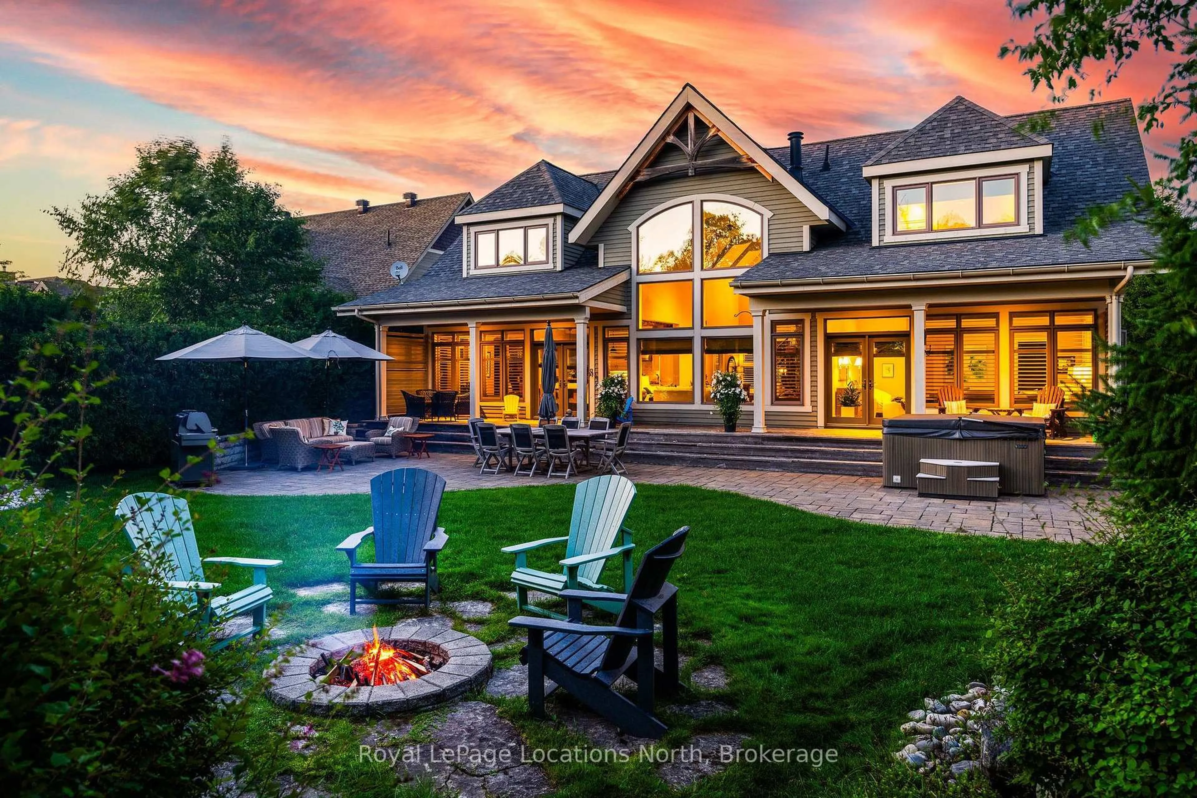 Patio, mountain view for 328 SUNSET Blvd, Blue Mountains Ontario N0H 2P0