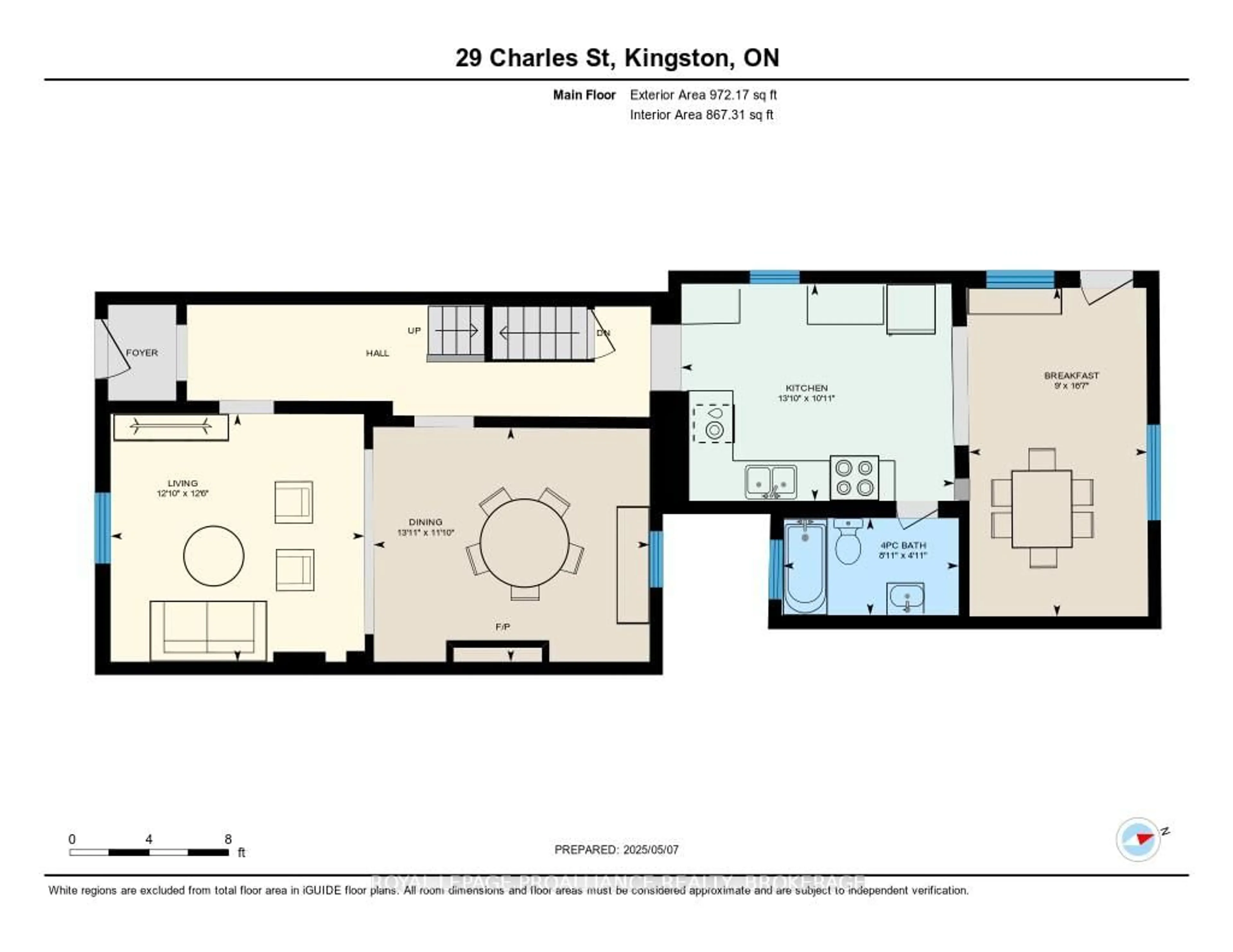 Floor plan for 29 Charles St, Kingston Ontario K7K 1V3