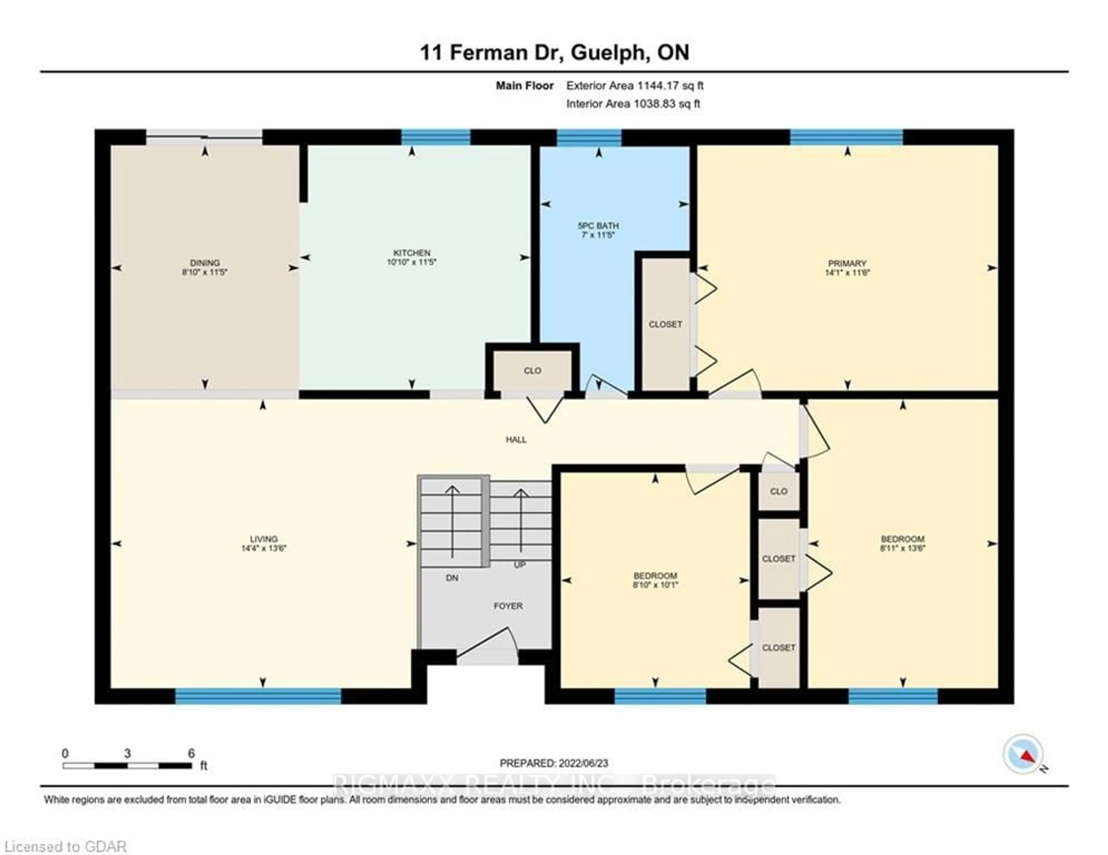 Floor plan for 11 Ferman Dr, Guelph Ontario N1H 7C8