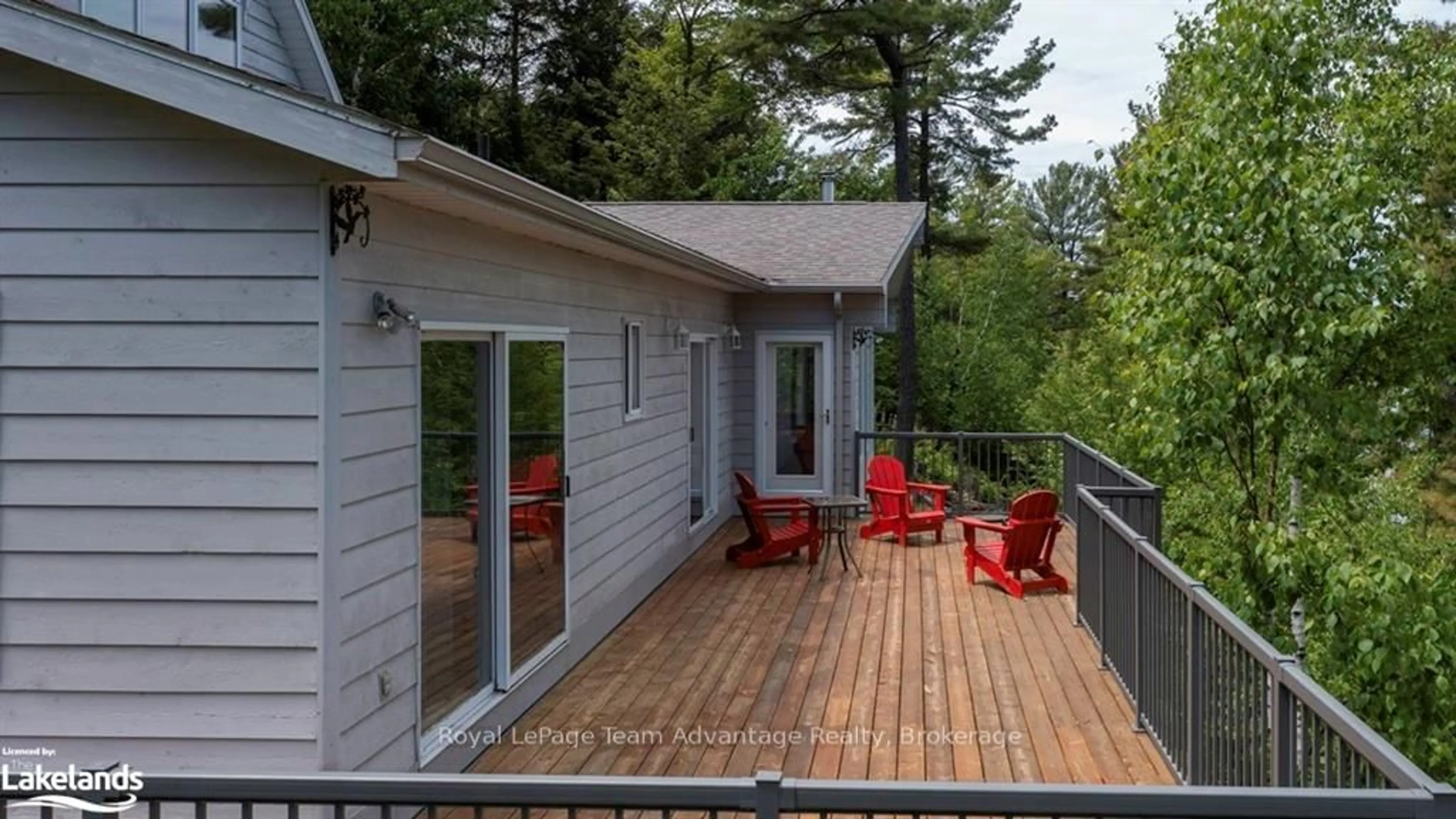 Patio, forest/trees view for 5 Curran Tr, Carling Ontario P0G 1G0