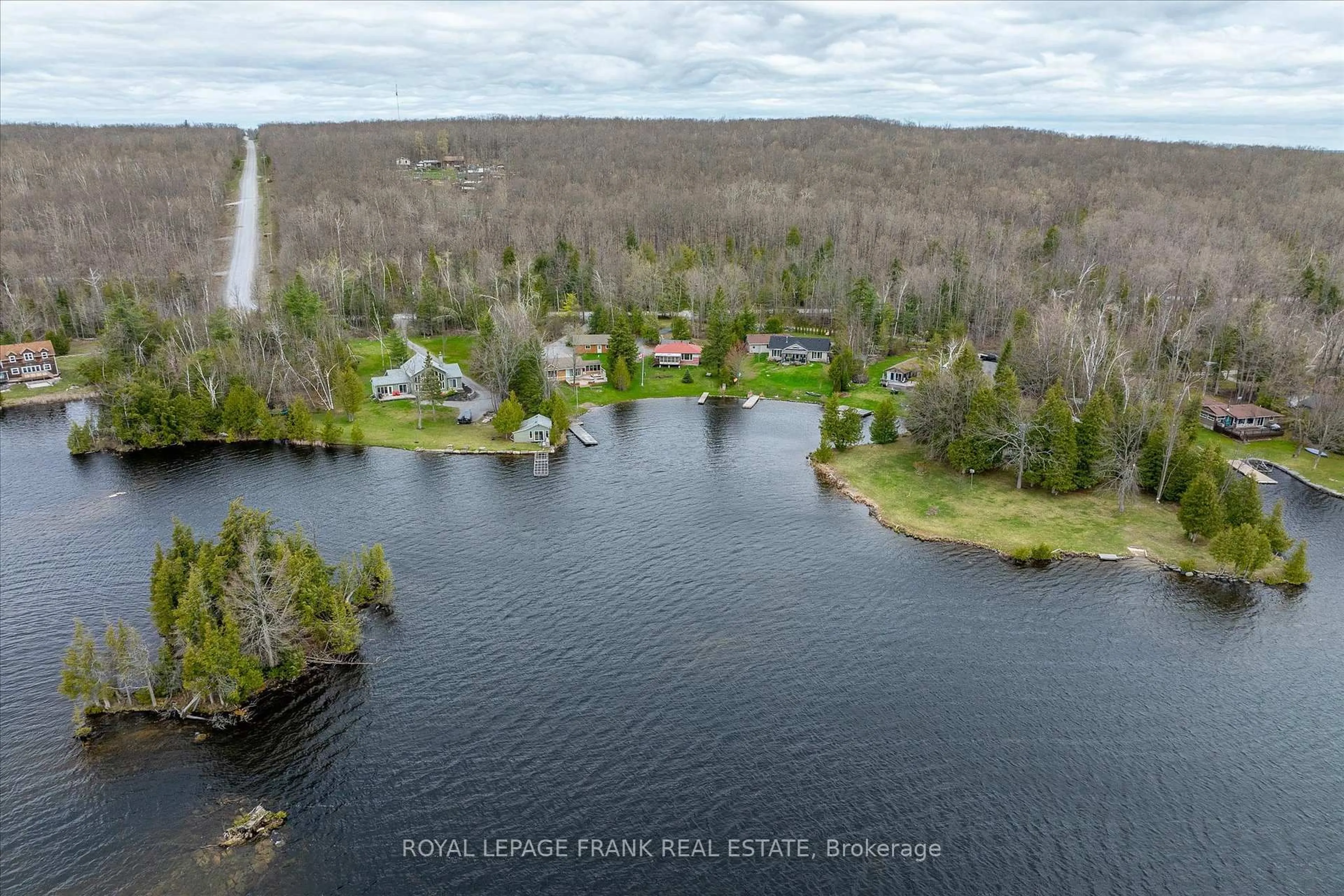 A pic from outside/outdoor area/front of a property/back of a property/a pic from drone, water/lake/river/ocean view for 2 Fire Route 13 N/A, Trent Lakes Ontario K0L 2H0