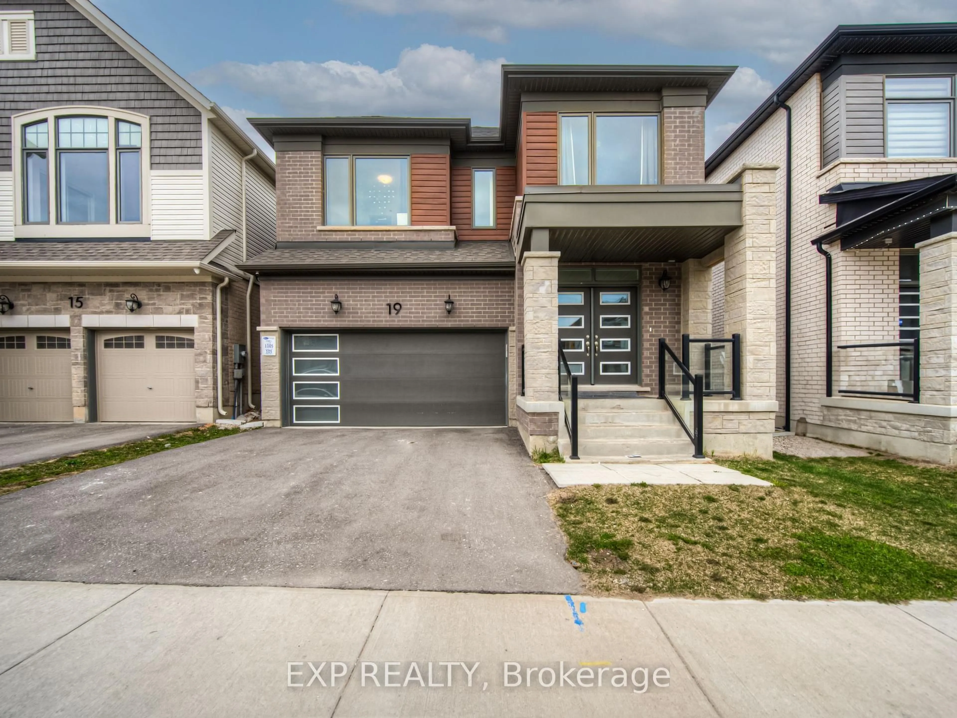 Home with brick exterior material, street for 19 William Nador St, Kitchener Ontario N2R 0S3