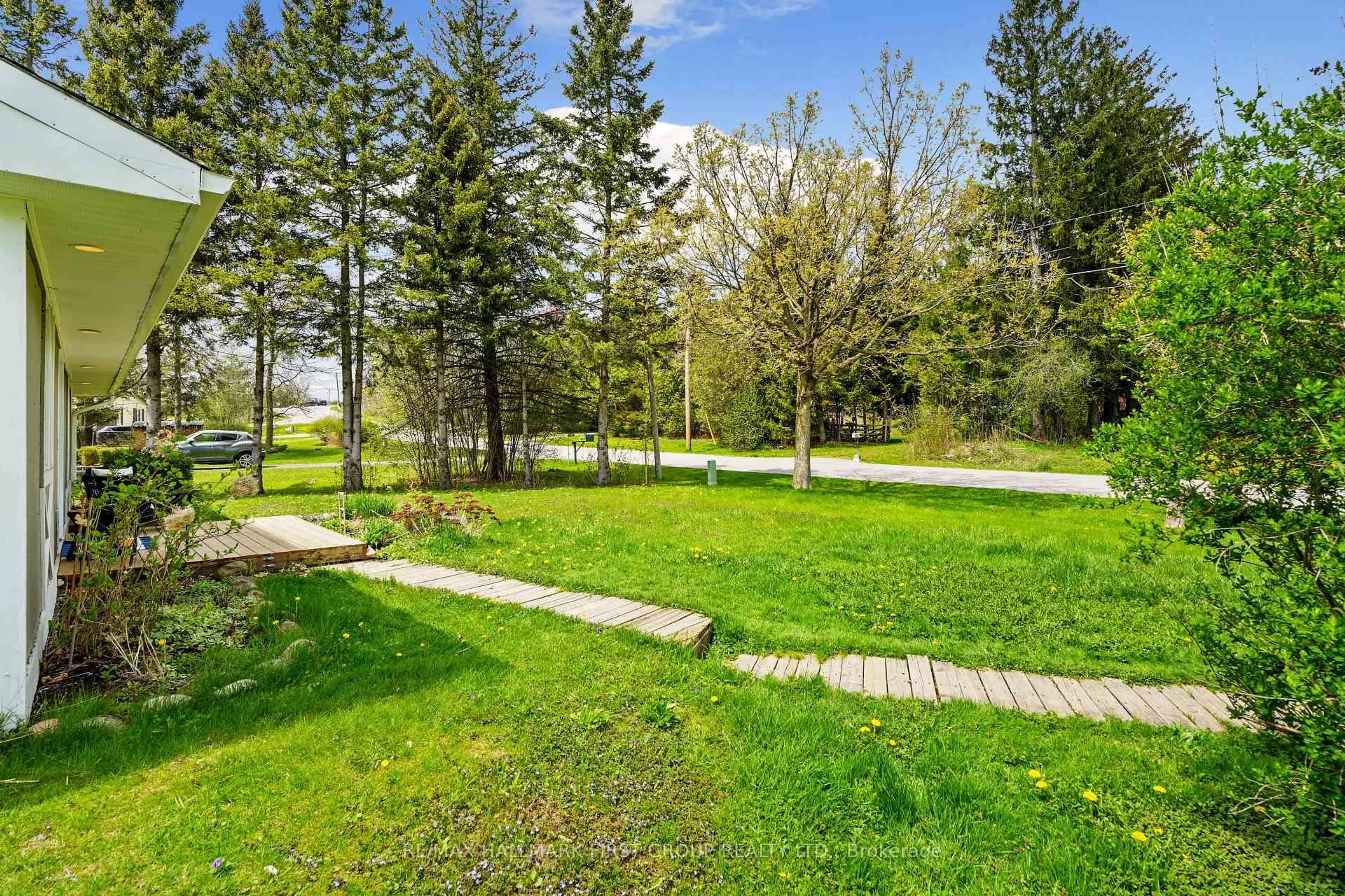 Patio, forest/trees view for 8793 Slater St, Cobourg Ontario K9A 4J9