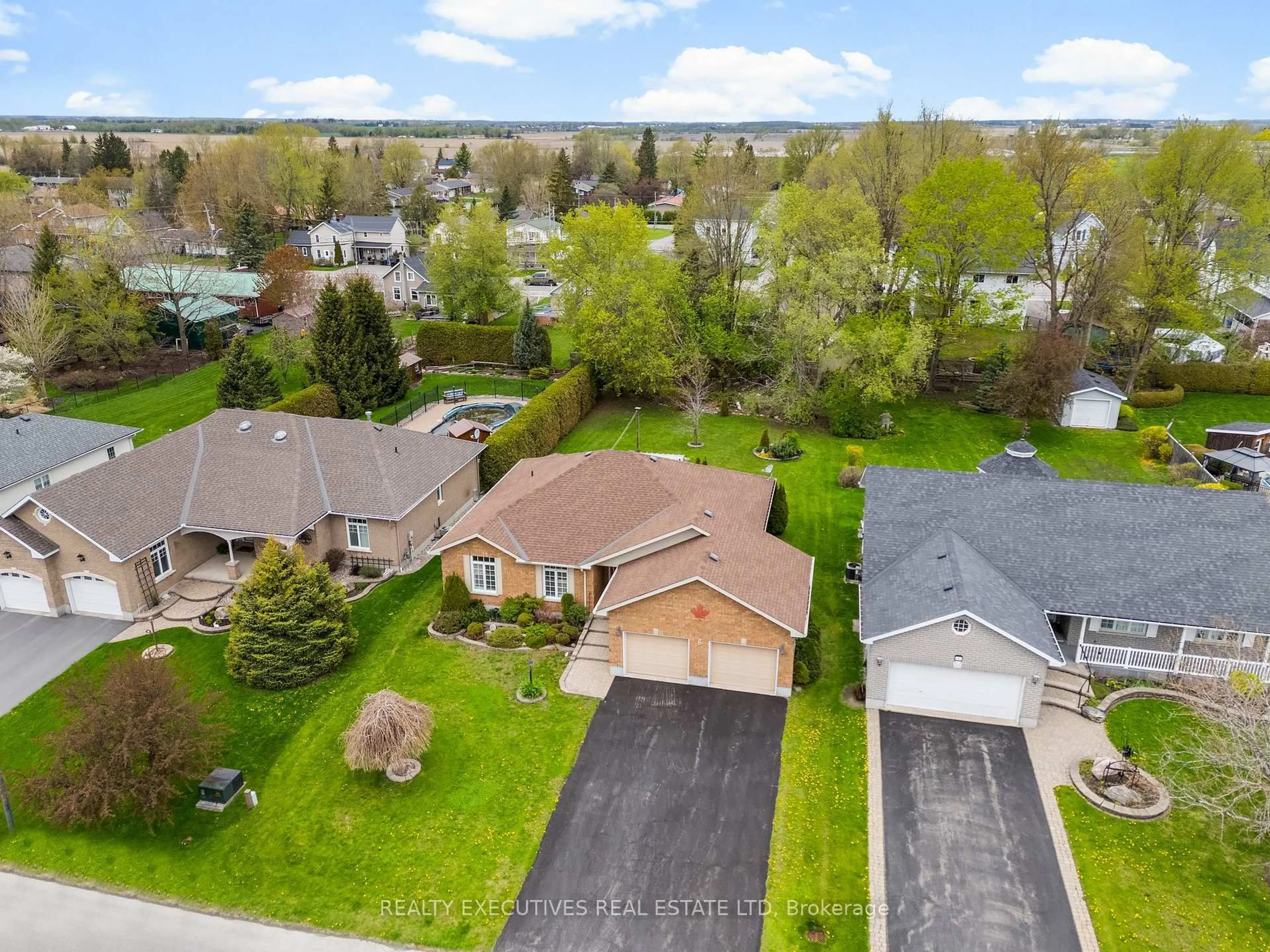 A pic from outside/outdoor area/front of a property/back of a property/a pic from drone, street for 6 Christie Lane, North Dundas Ontario K0C 2K0