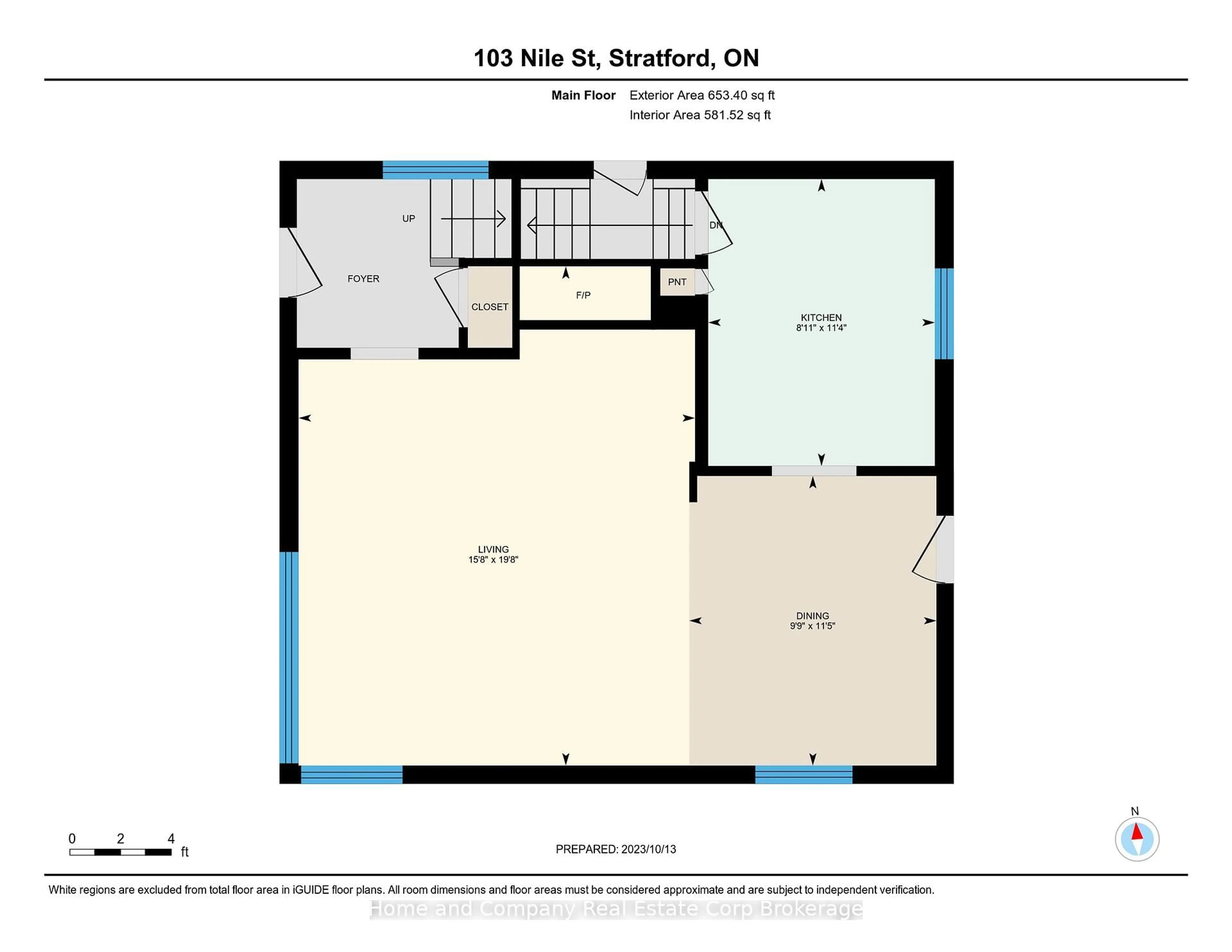Floor plan for 103 Nile St, Stratford Ontario N5A 4C7