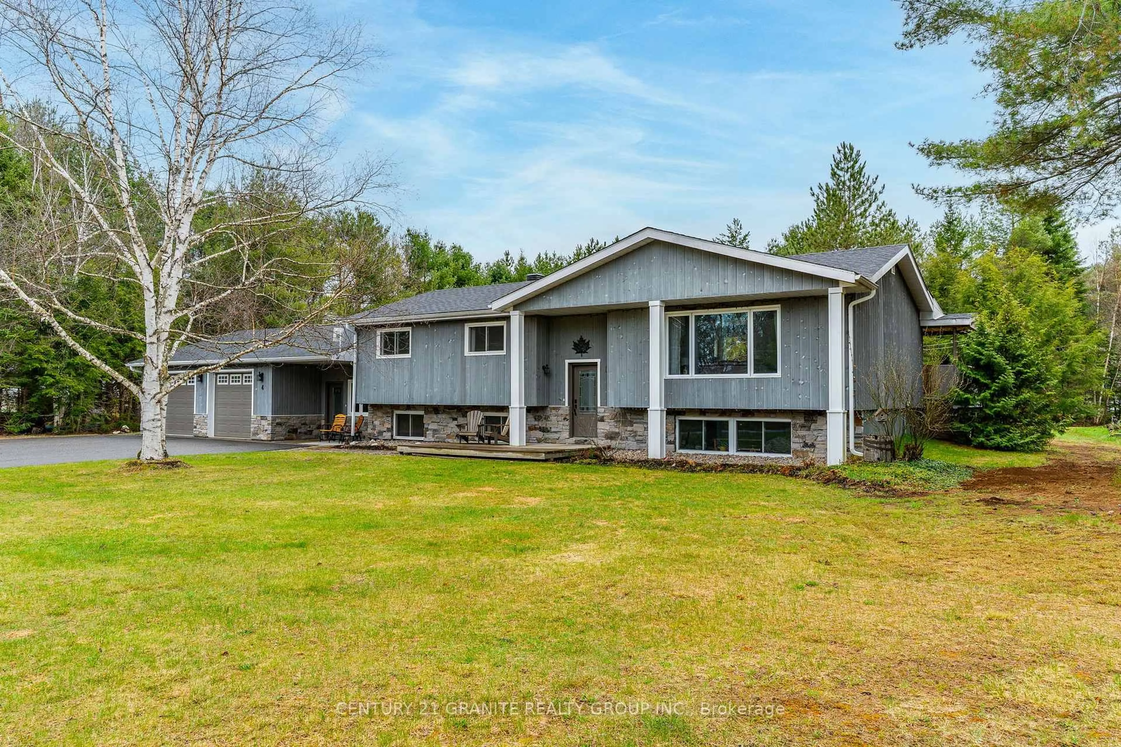 Home with vinyl exterior material, street for 4 Airview Dr, Bancroft Ontario K0L 1C0