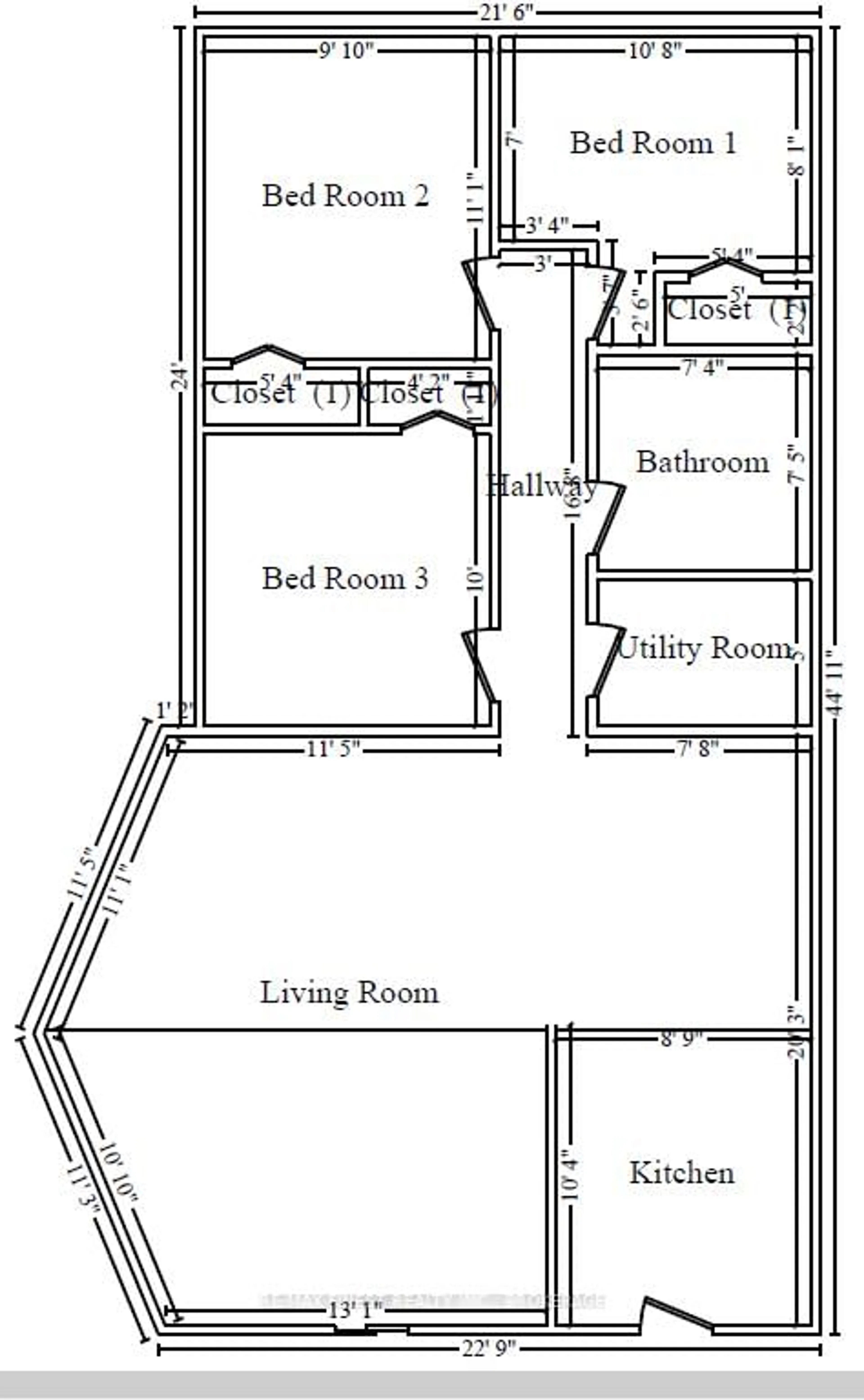 Floor plan for 1407 St Andrews Lake Lane, Godfrey Ontario K0H 1T0