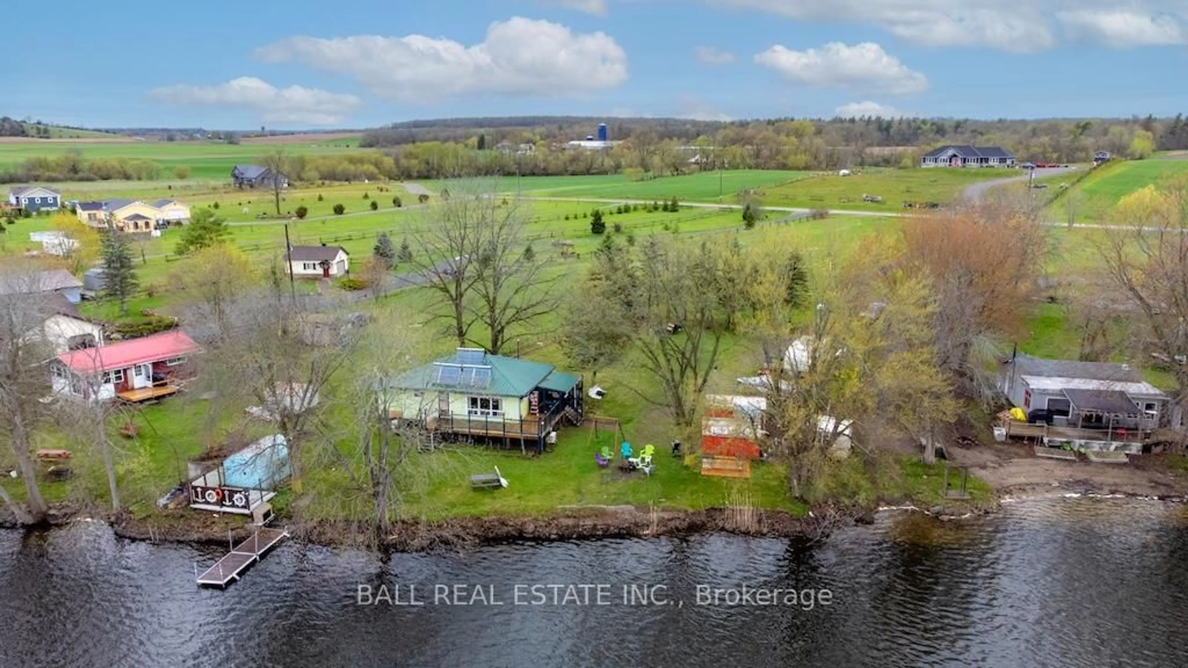 A pic from outside/outdoor area/front of a property/back of a property/a pic from drone, water/lake/river/ocean view for 531 Catchmore Rd, Trent Hills Ontario K0L 1L0