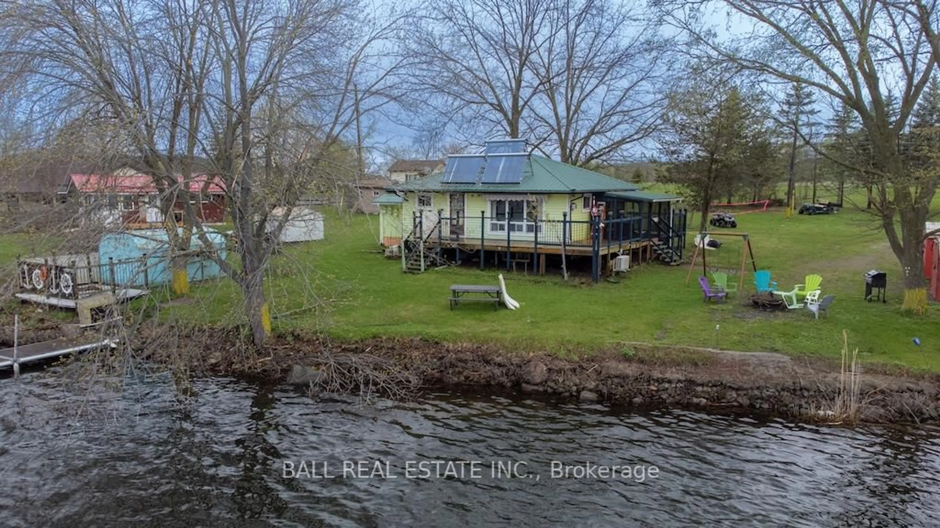 A pic from outside/outdoor area/front of a property/back of a property/a pic from drone, water/lake/river/ocean view for 531 Catchmore Rd, Trent Hills Ontario K0L 1L0