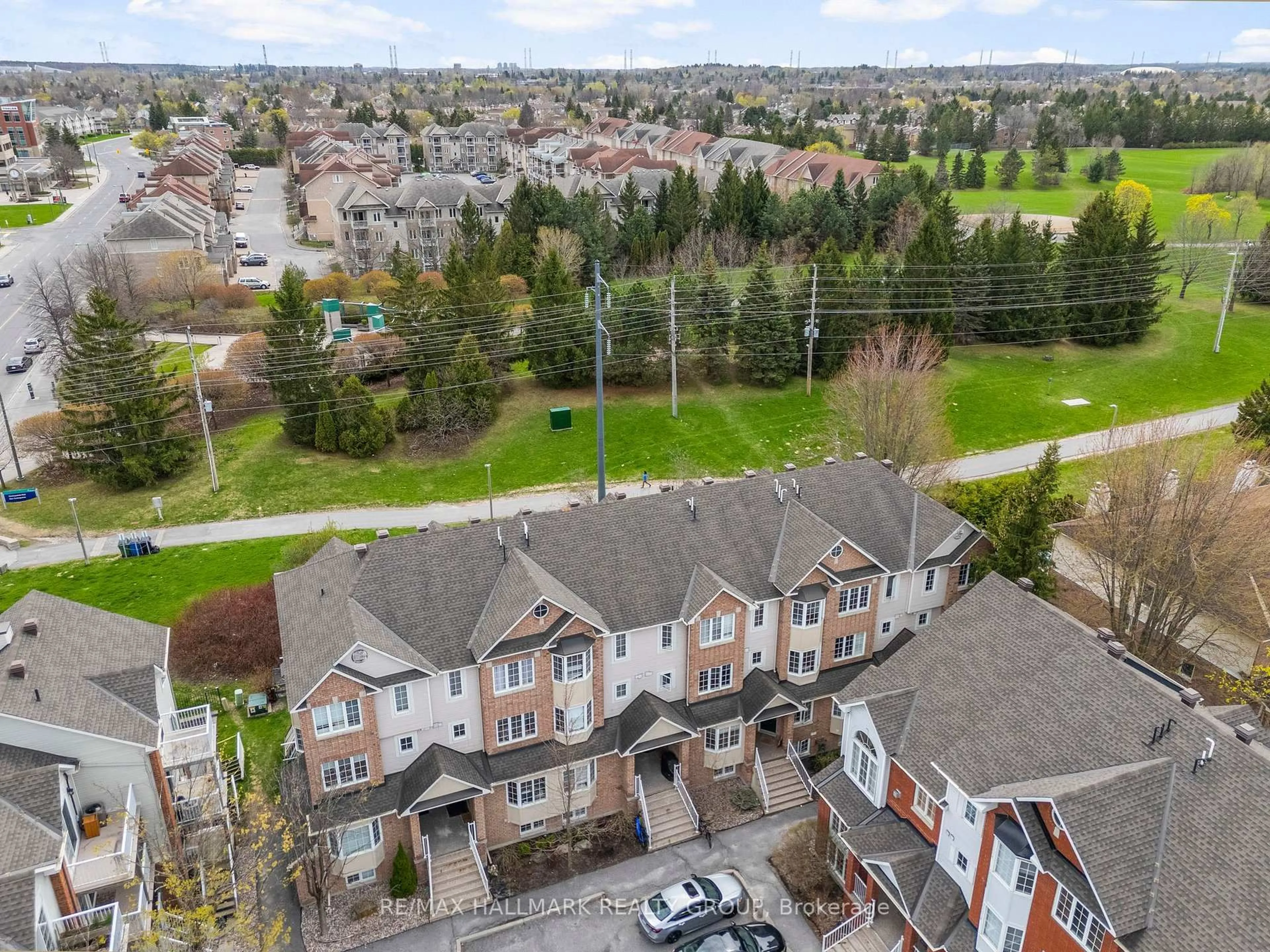 A pic from outside/outdoor area/front of a property/back of a property/a pic from drone, city buildings view from balcony for 110H Centrepointe Dr, Ottawa Ontario K2G 6K3