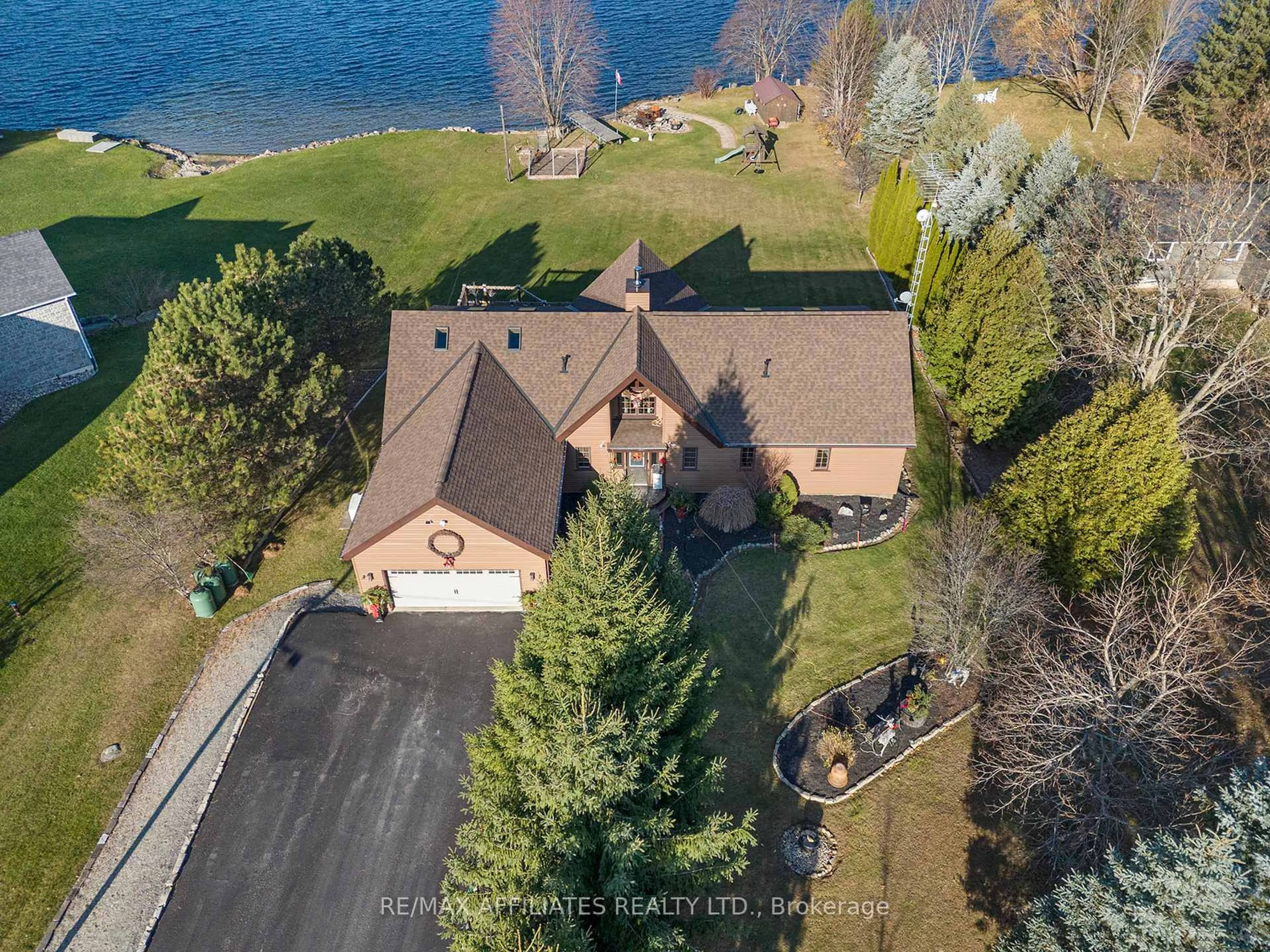 A pic from outside/outdoor area/front of a property/back of a property/a pic from drone, water/lake/river/ocean view for 51 Mountain View Lane, Rideau Lakes Ontario K0G 1X0