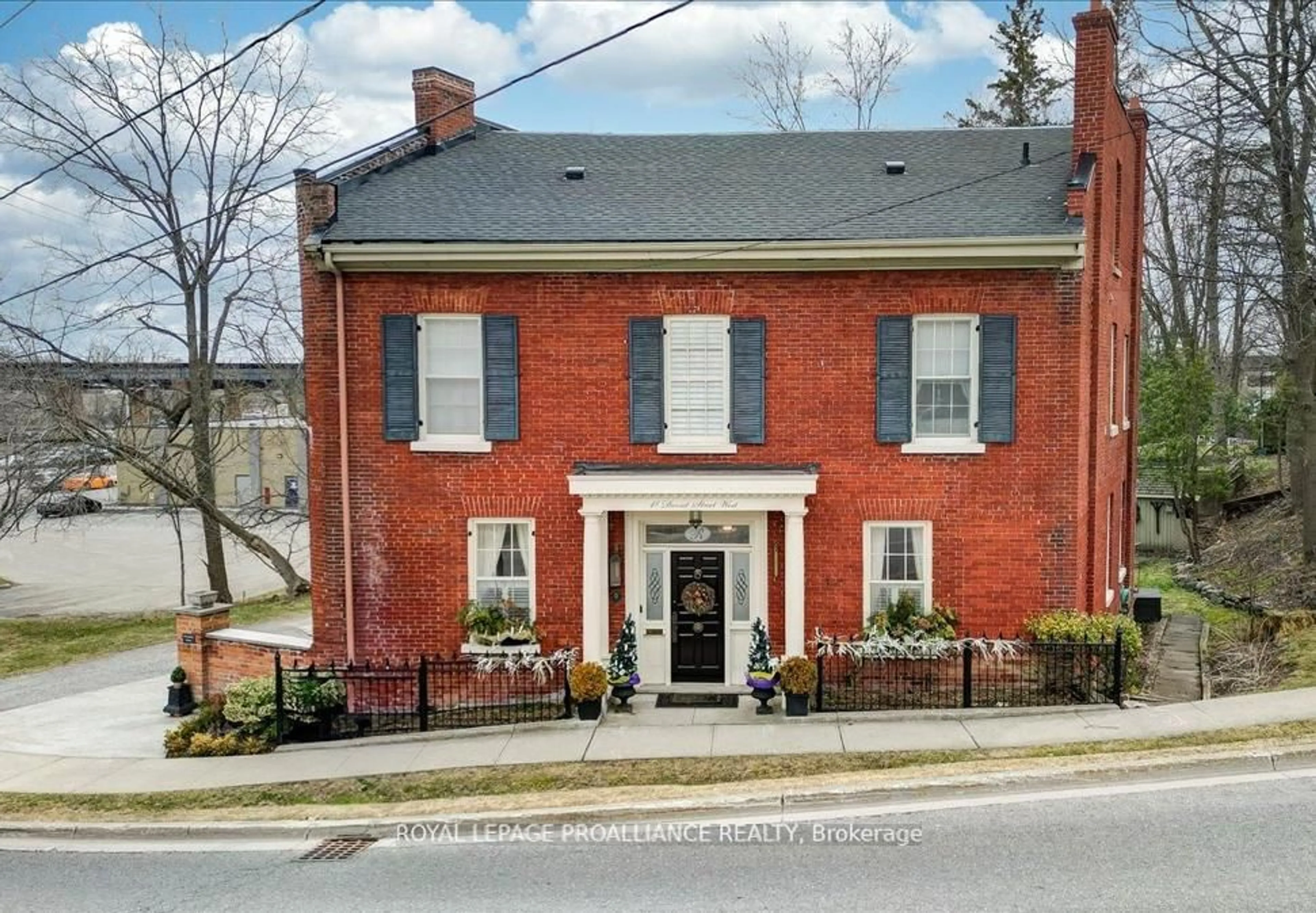 Home with brick exterior material, street for 43-45 Dorset St, Port Hope Ontario L1A 1E9