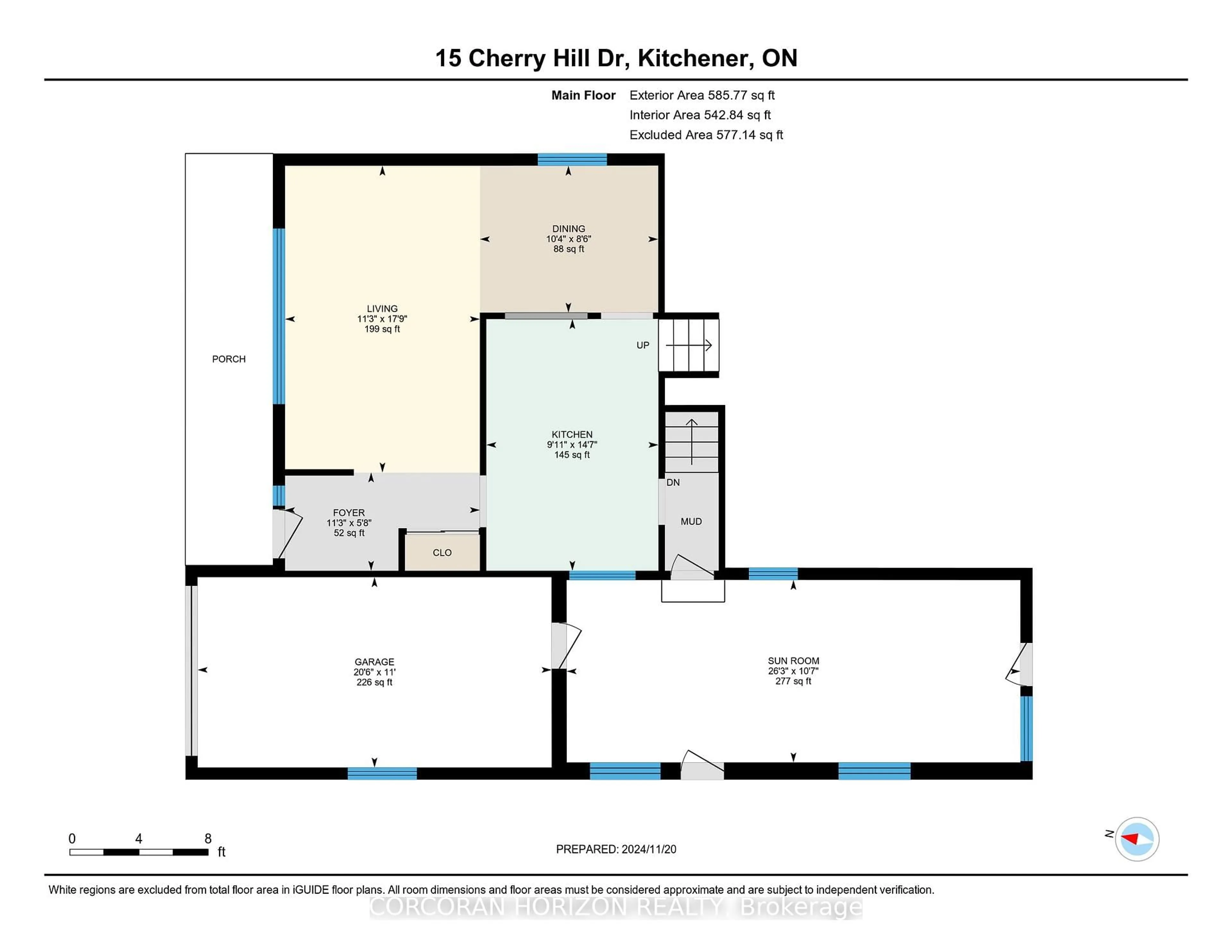 Floor plan for 15 Cherry Hill Dr, Kitchener Ontario N2E 1N5