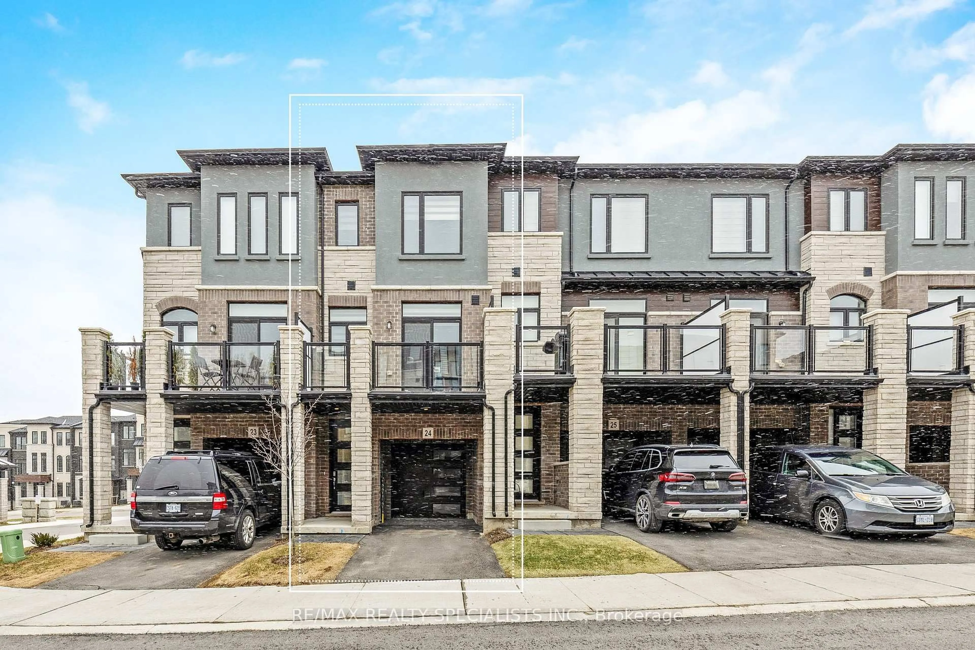 Home with brick exterior material, street for 290 Equestrian Way #24, Cambridge Ontario N3E 0E7