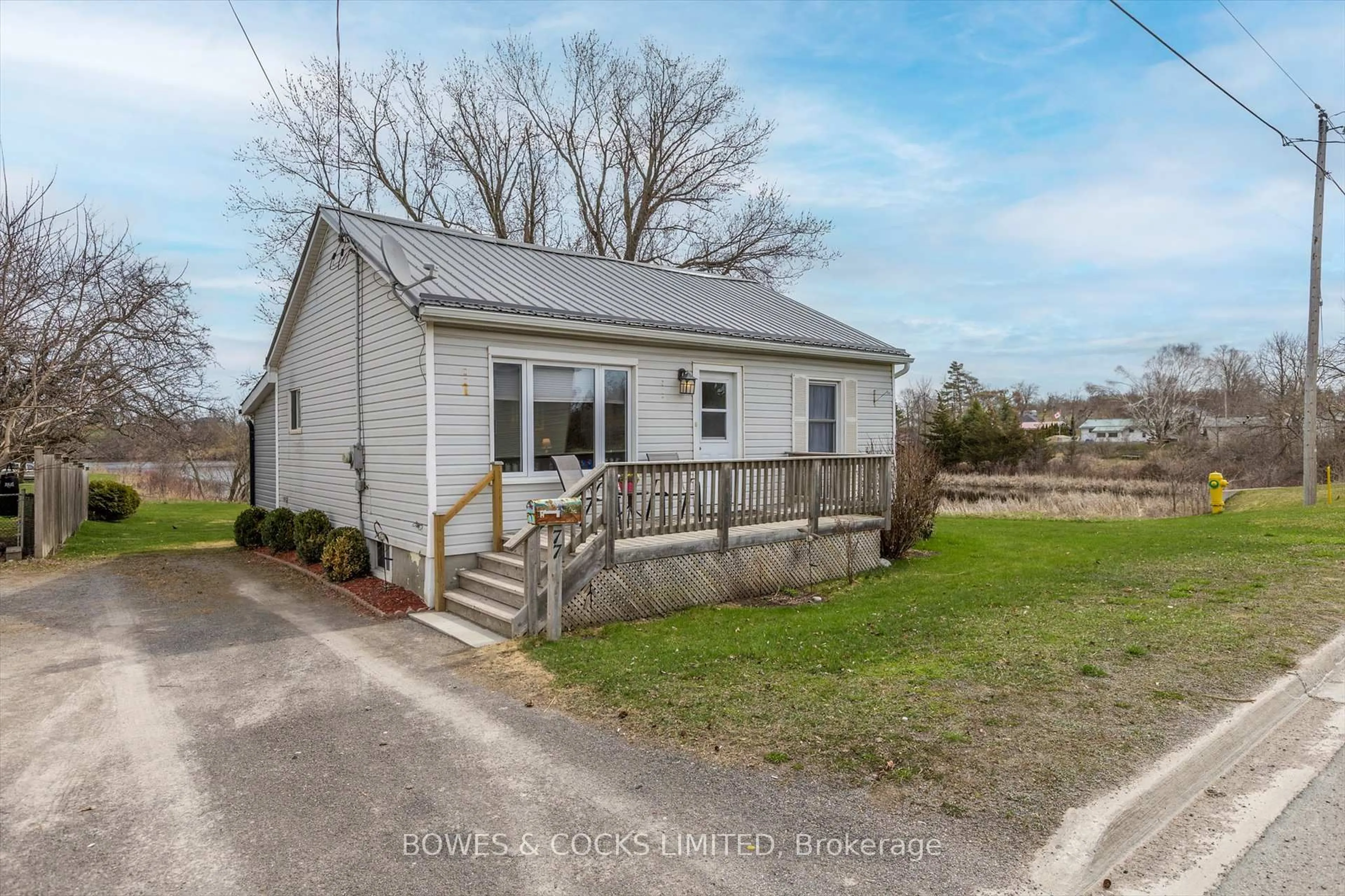 A pic from outside/outdoor area/front of a property/back of a property/a pic from drone, street for 77 County Rd 40 N/A, Asphodel-Norwood Ontario K0L 2V0