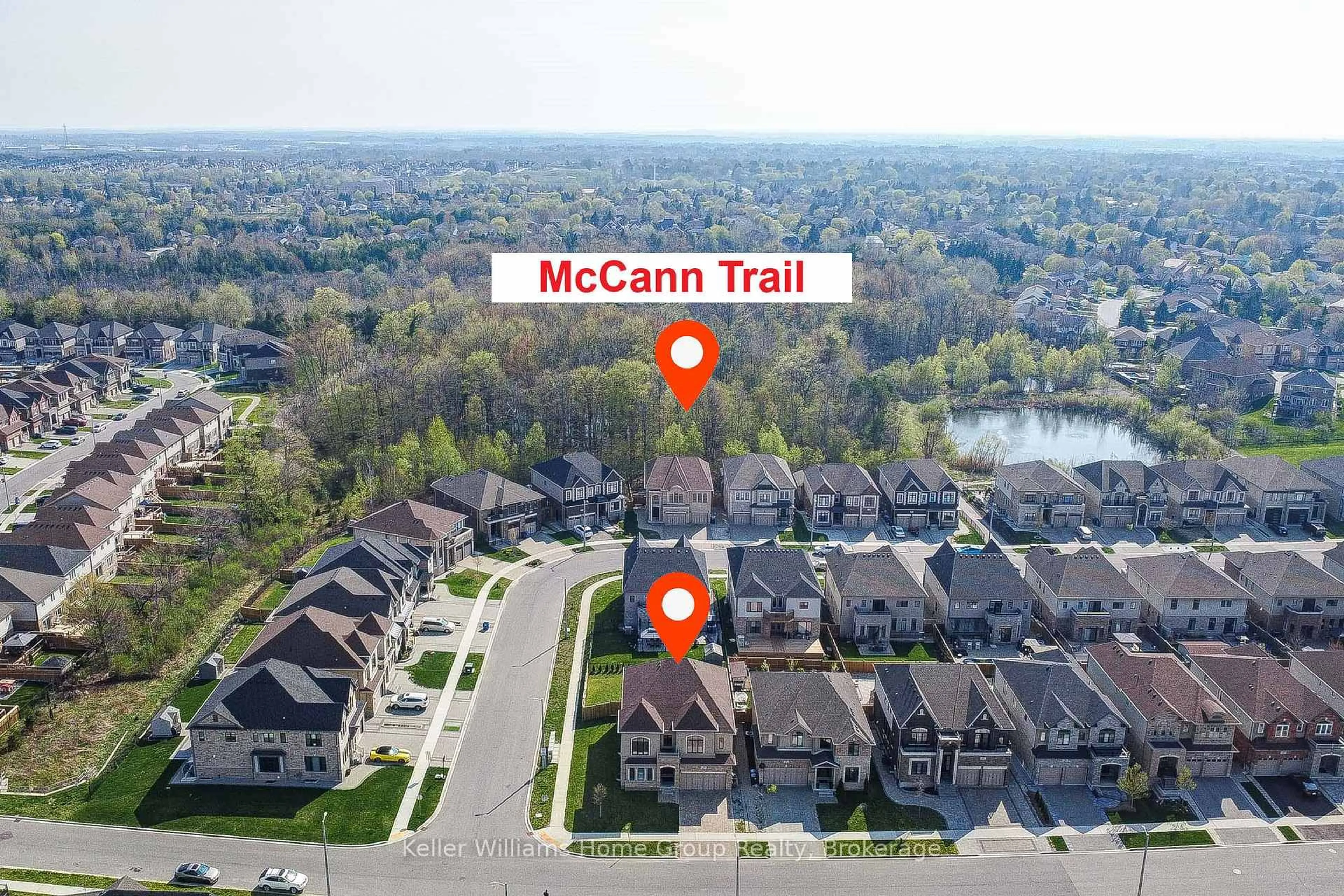 A pic from outside/outdoor area/front of a property/back of a property/a pic from drone, street for 29 Kirvan Dr, Guelph Ontario N1G 0A8
