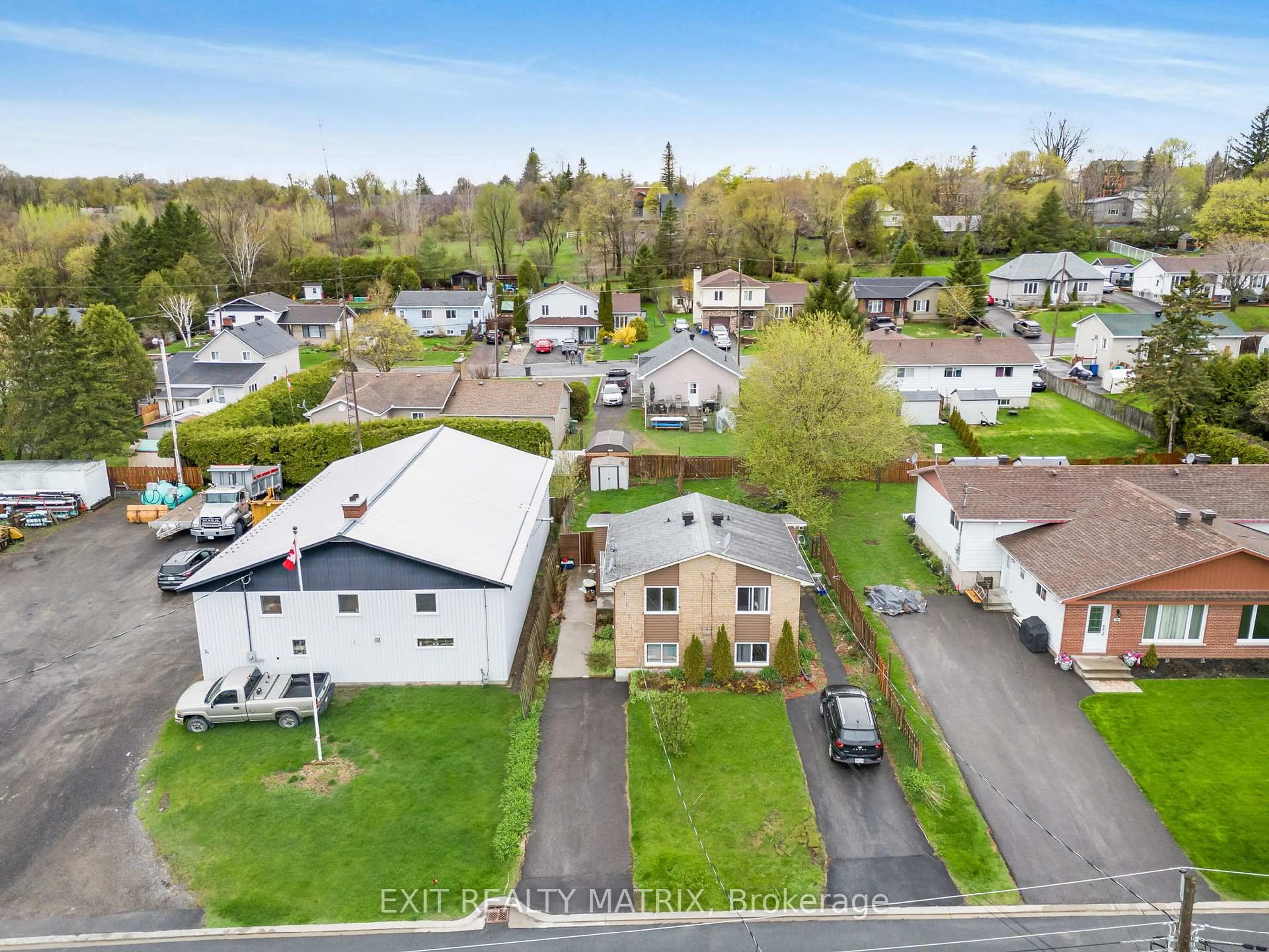 A pic from outside/outdoor area/front of a property/back of a property/a pic from drone, street for 72 Boyd St #B, Champlain Ontario K0B 1R0