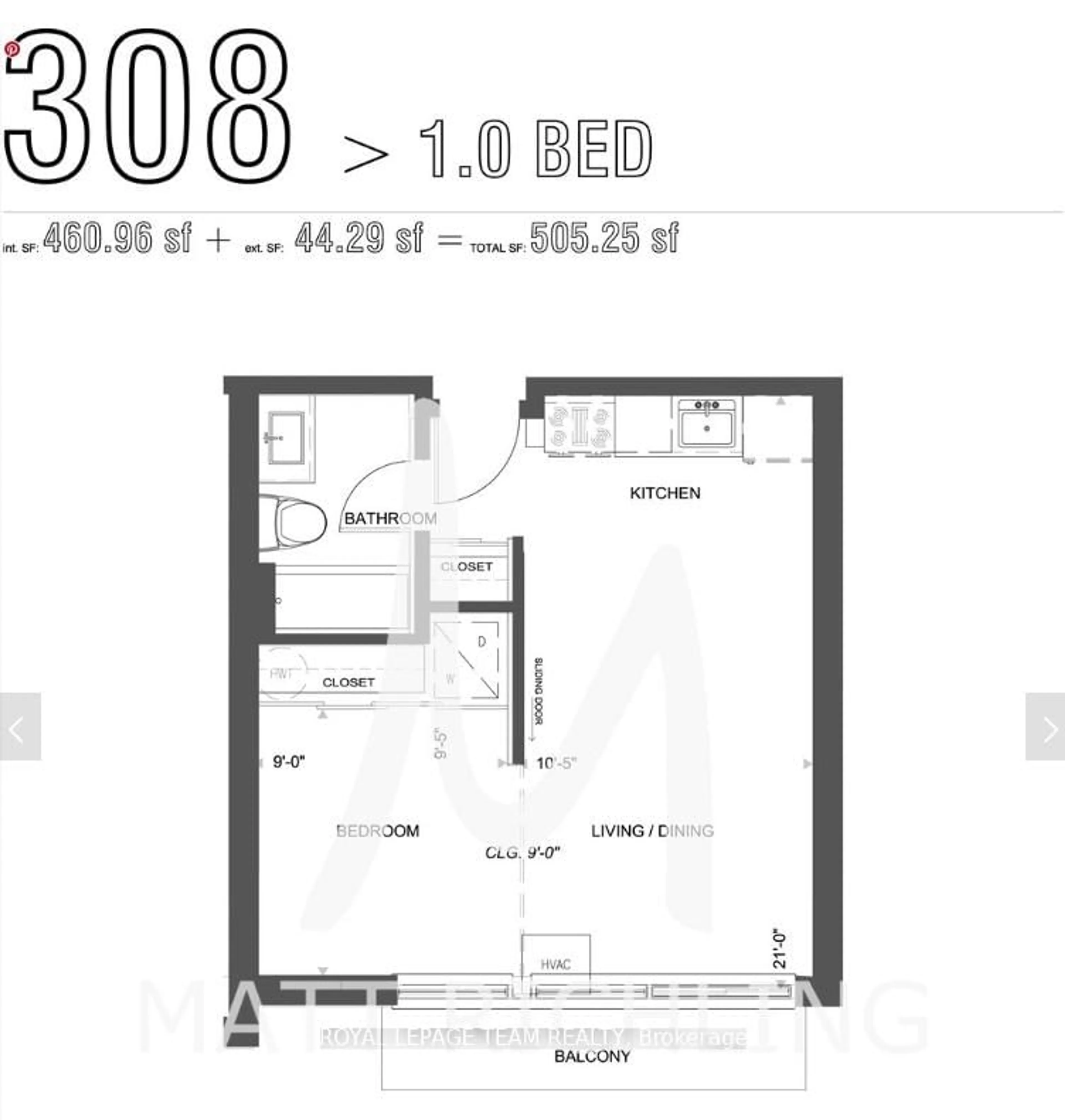 Floor plan for 360 Cumberland St #308, Ottawa Ontario K1N 0B1