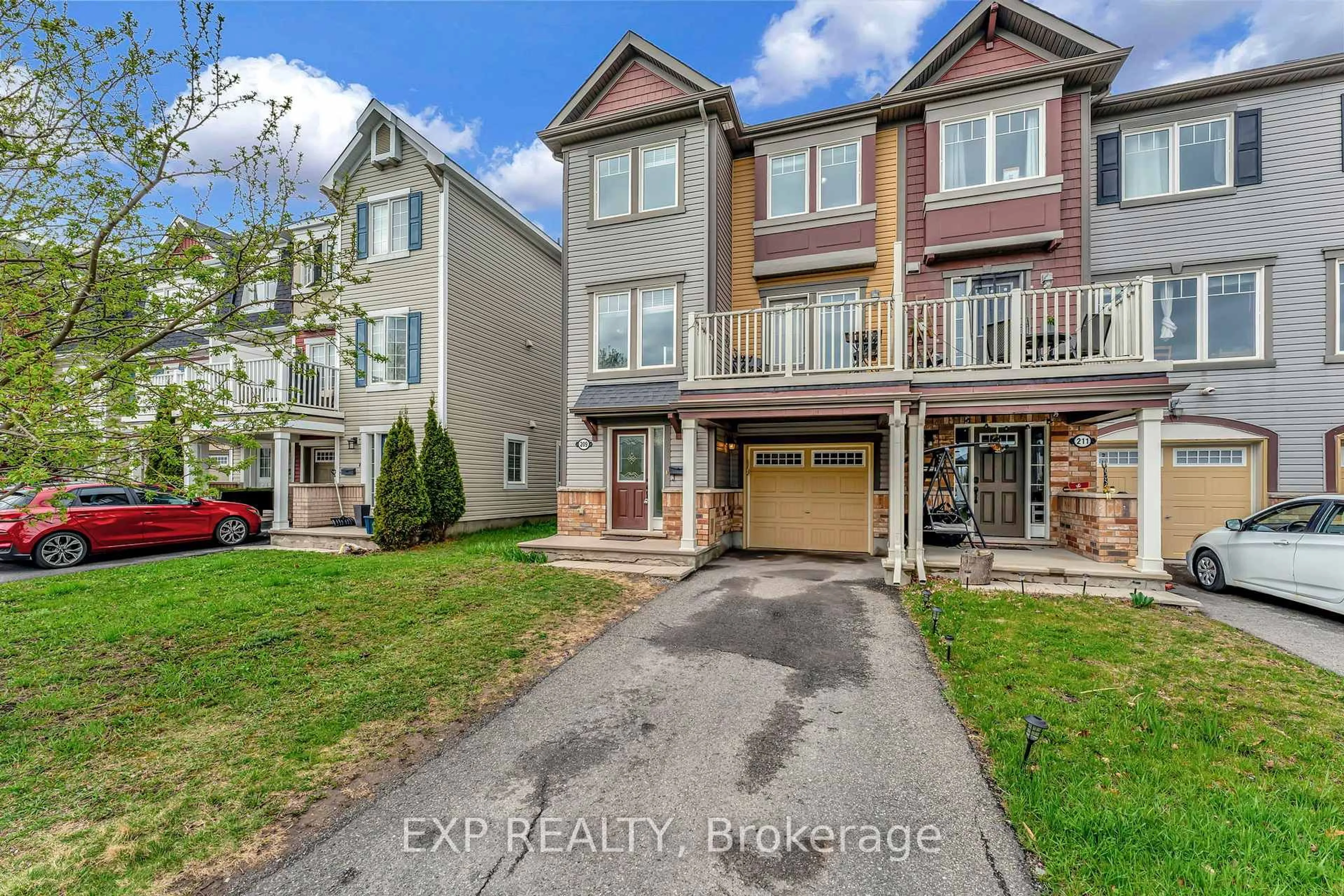 A pic from outside/outdoor area/front of a property/back of a property/a pic from drone, street for 209 Andre Audet Ave, Ottawa Ontario K2J 5W7