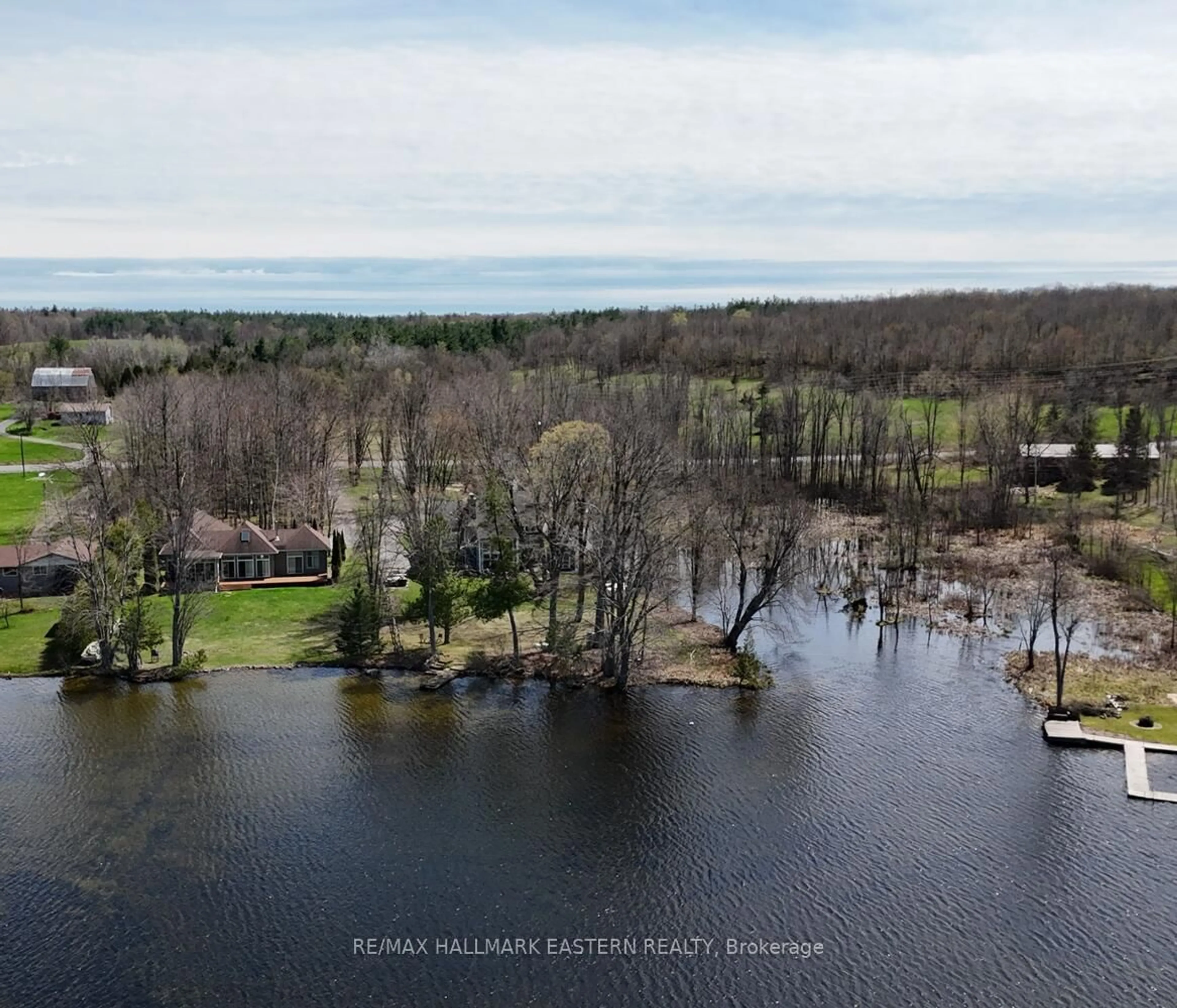 A pic from outside/outdoor area/front of a property/back of a property/a pic from drone, water/lake/river/ocean view for 572 Round Lake Rd, Havelock-Belmont-Methuen Ontario K0L 1Z0