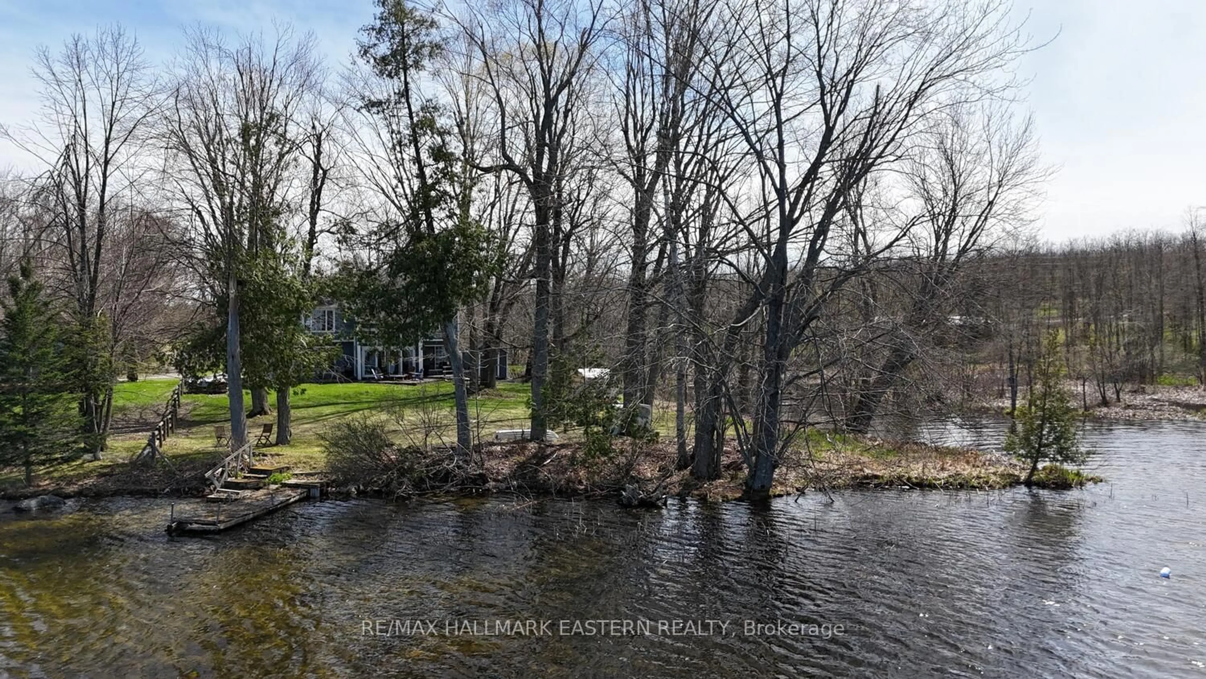 A pic from outside/outdoor area/front of a property/back of a property/a pic from drone, water/lake/river/ocean view for 572 Round Lake Rd, Havelock-Belmont-Methuen Ontario K0L 1Z0