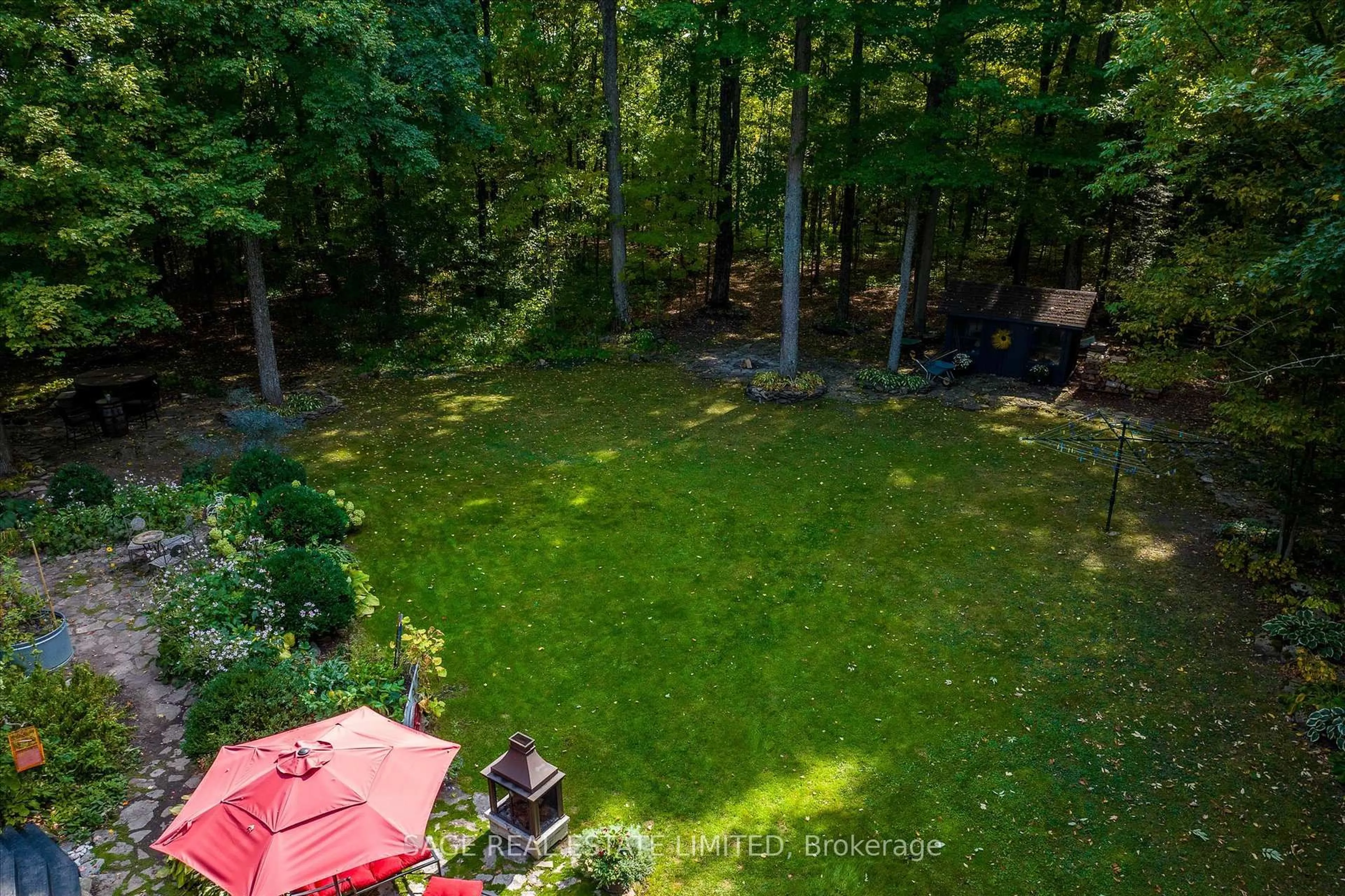 A pic from outside/outdoor area/front of a property/back of a property/a pic from drone, forest/trees view for 465 County Road 24 N/A, Kawartha Lakes Ontario K0M 1A0