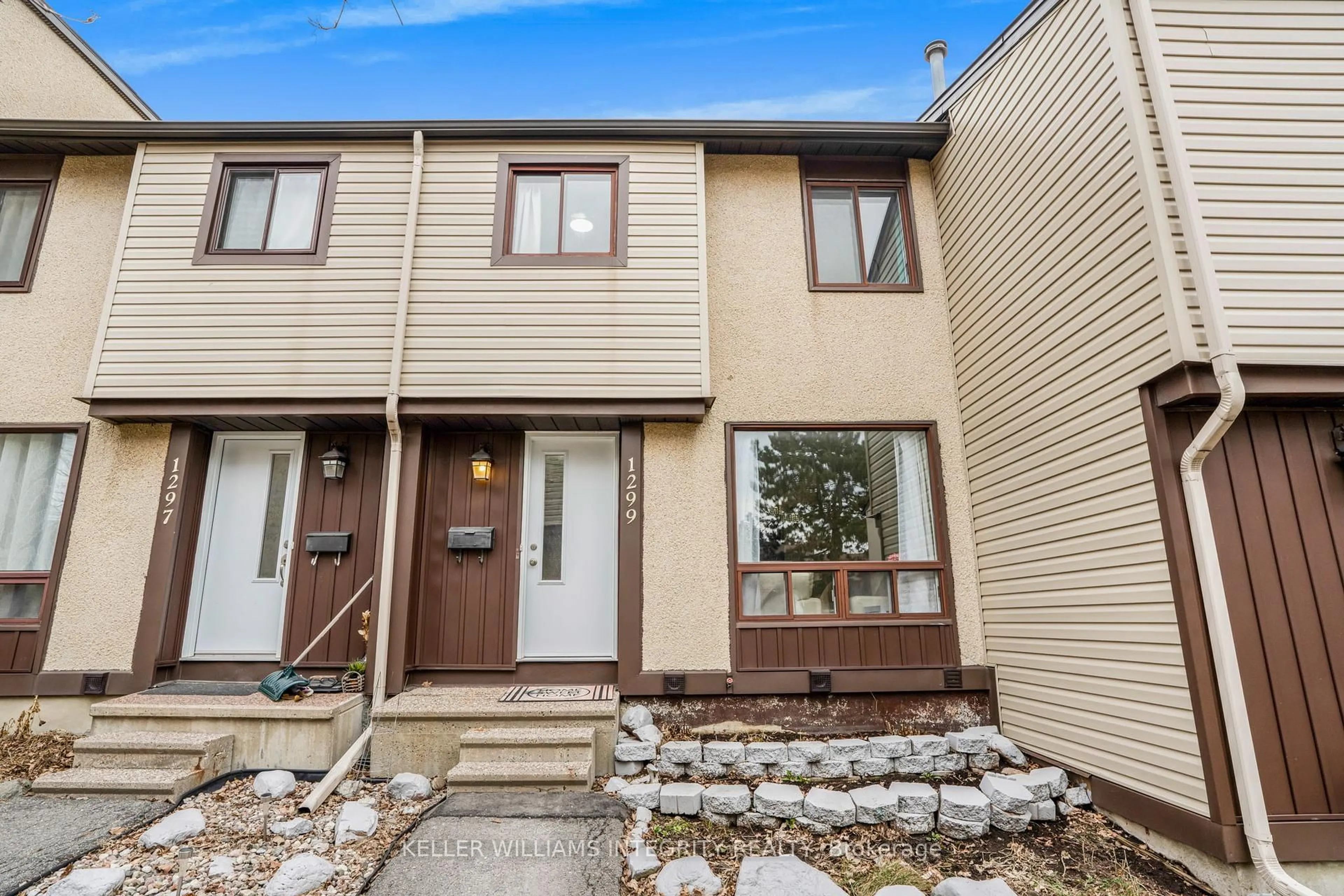 Home with vinyl exterior material, street for 1299 Bethamy Lane #131, Ottawa Ontario K1J 8P3