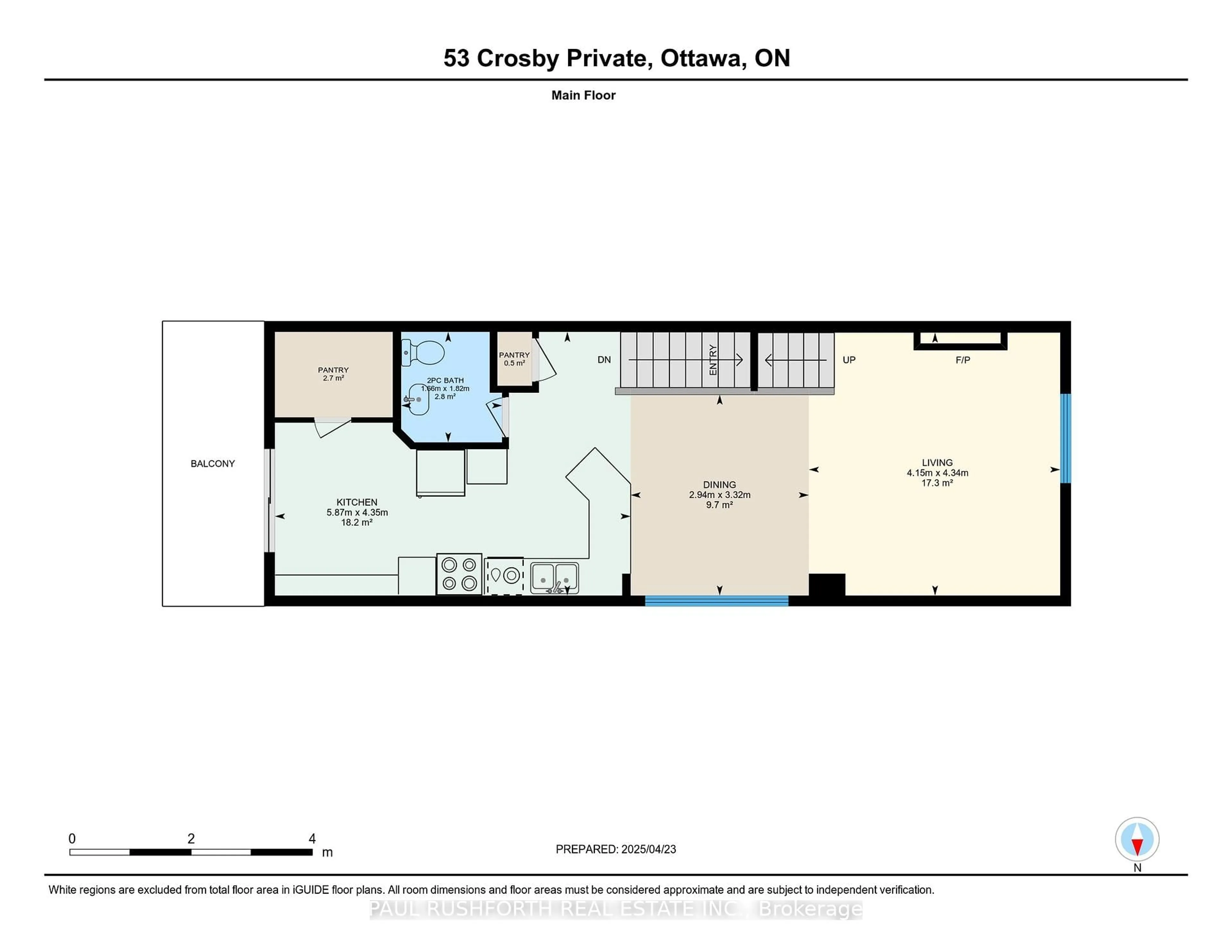 Floor plan for 53 Crosby Private, Ottawa Ontario K4A 0B8