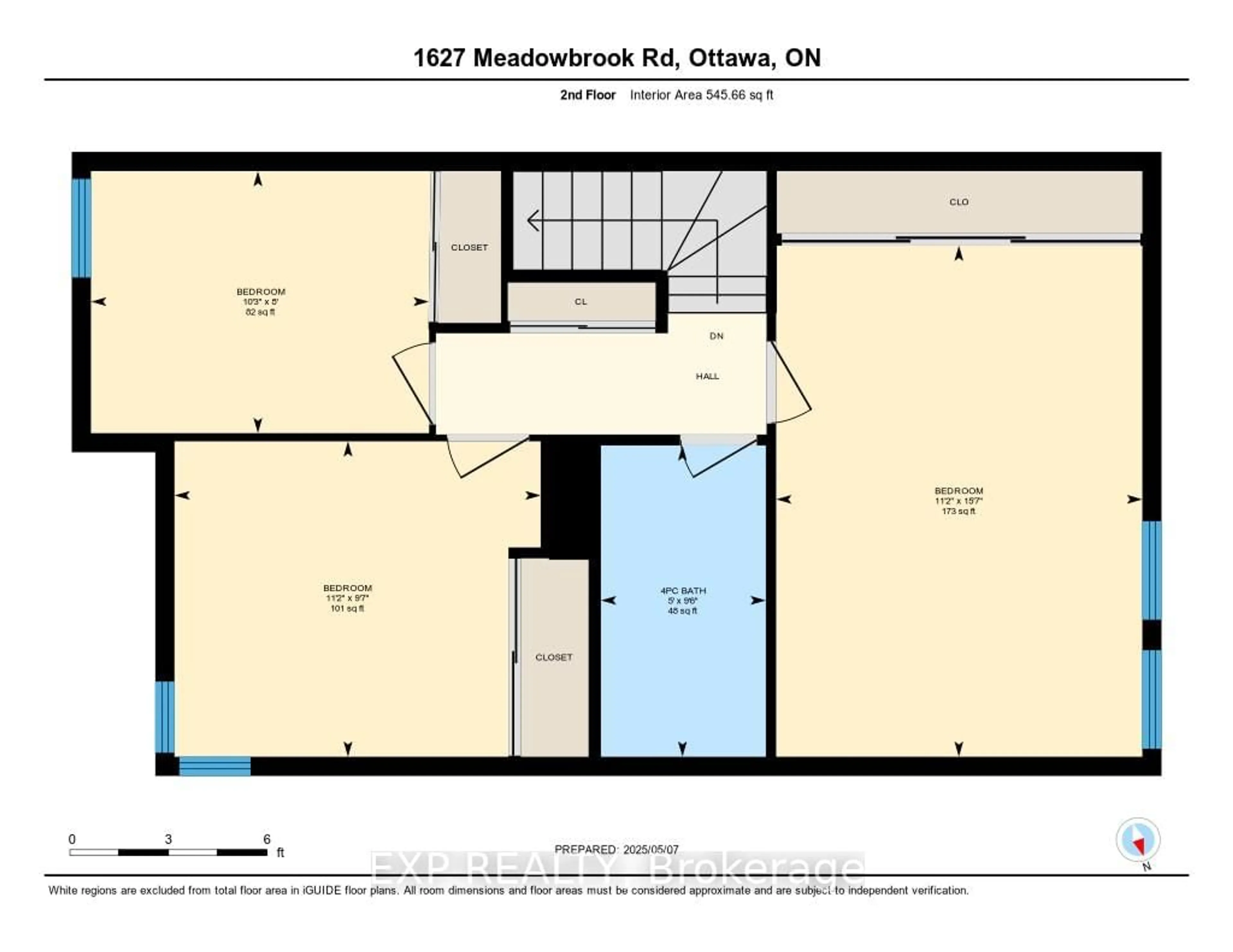 Floor plan for 1627 Meadowbrook Rd, Ottawa Ontario K1B 4W6