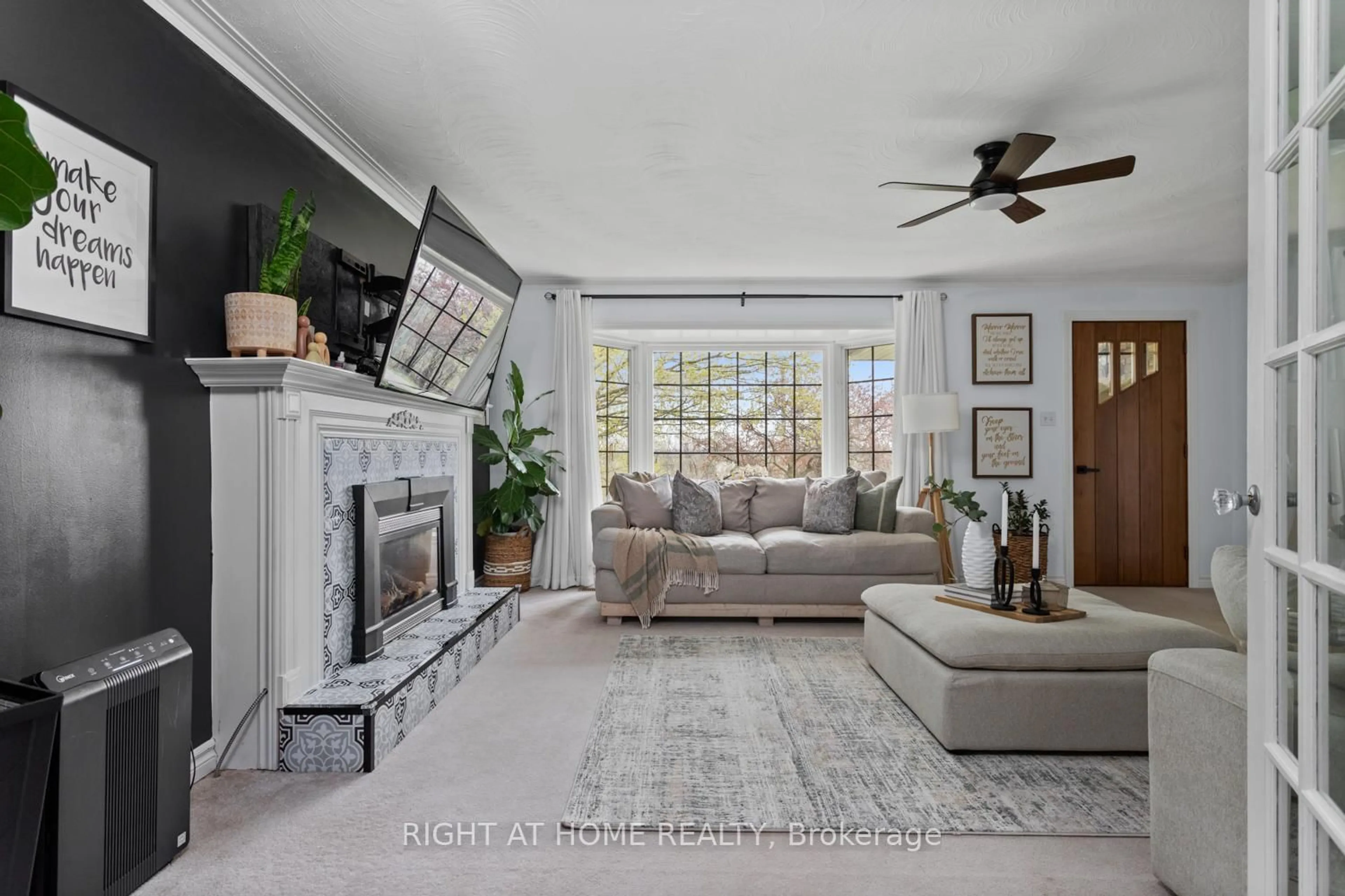 Living room with furniture, ceramic/tile floor for 1480 SHARPE Line, Cavan Monaghan Ontario L0A 1C0
