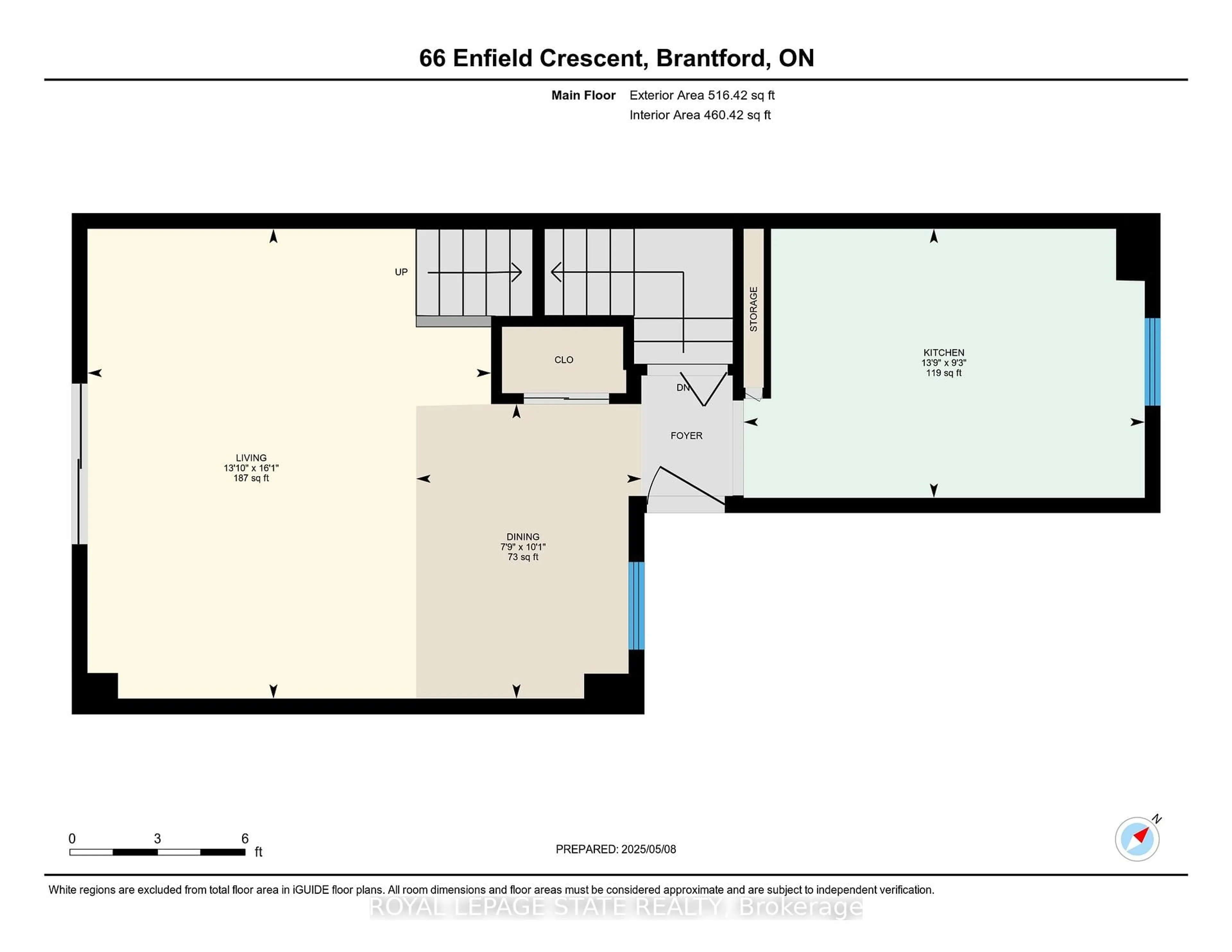 Floor plan for 66 Enfield Cres, Brantford Ontario N3P 1B2