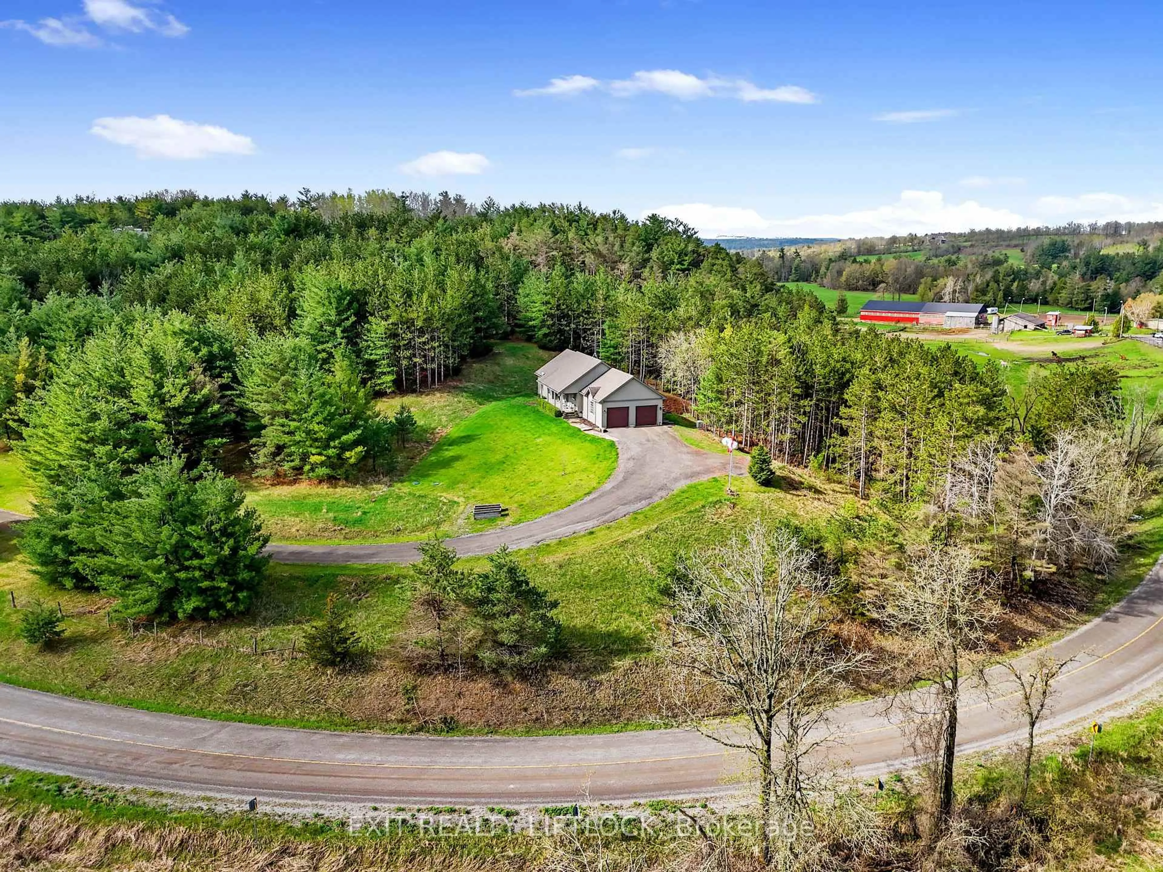 A pic from outside/outdoor area/front of a property/back of a property/a pic from drone, forest/trees view for 72 Campbell Rd, Trent Hills Ontario K0K 3K0