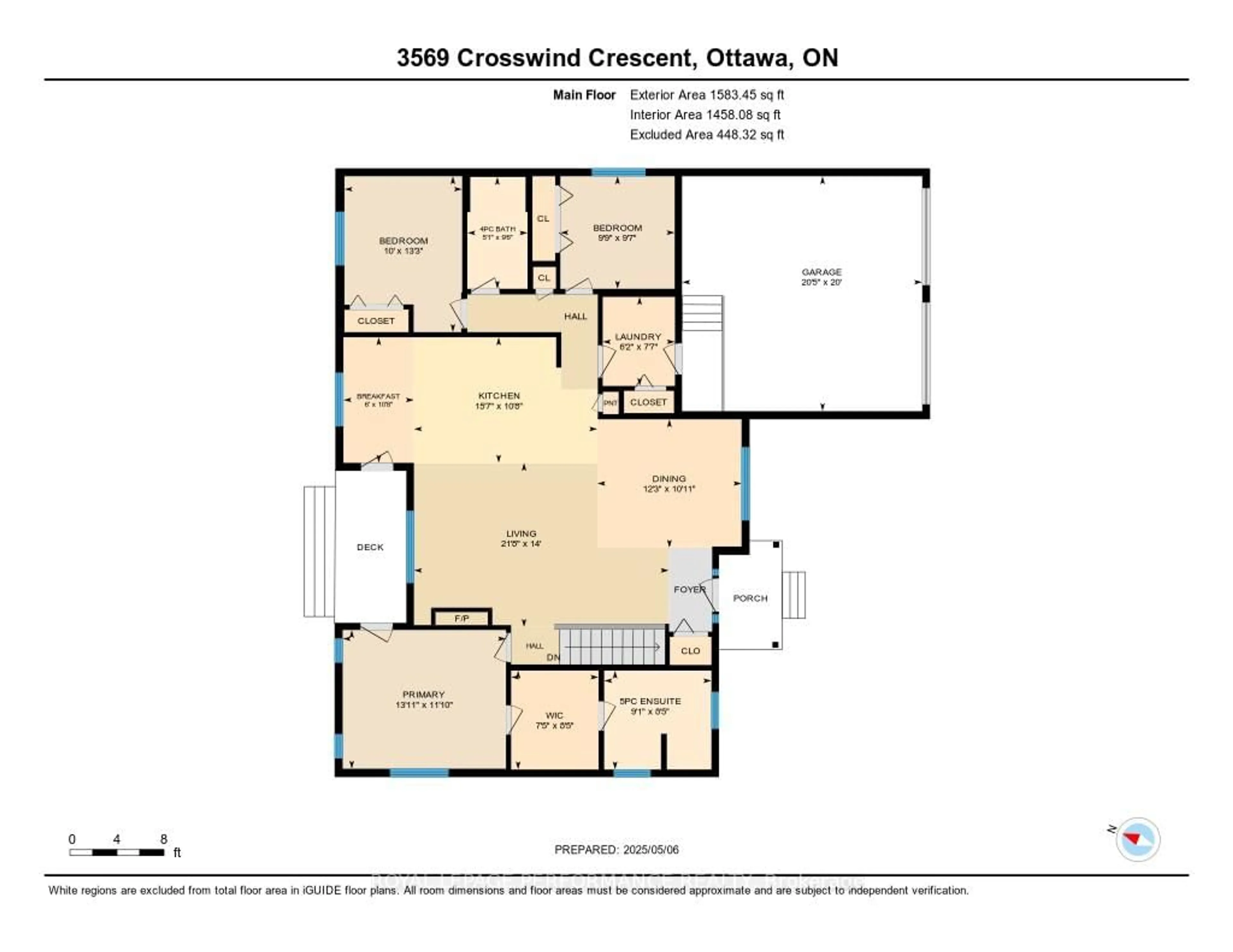 Floor plan for 3569 Crosswind Cres, Osgoode Ontario K0A 2W0