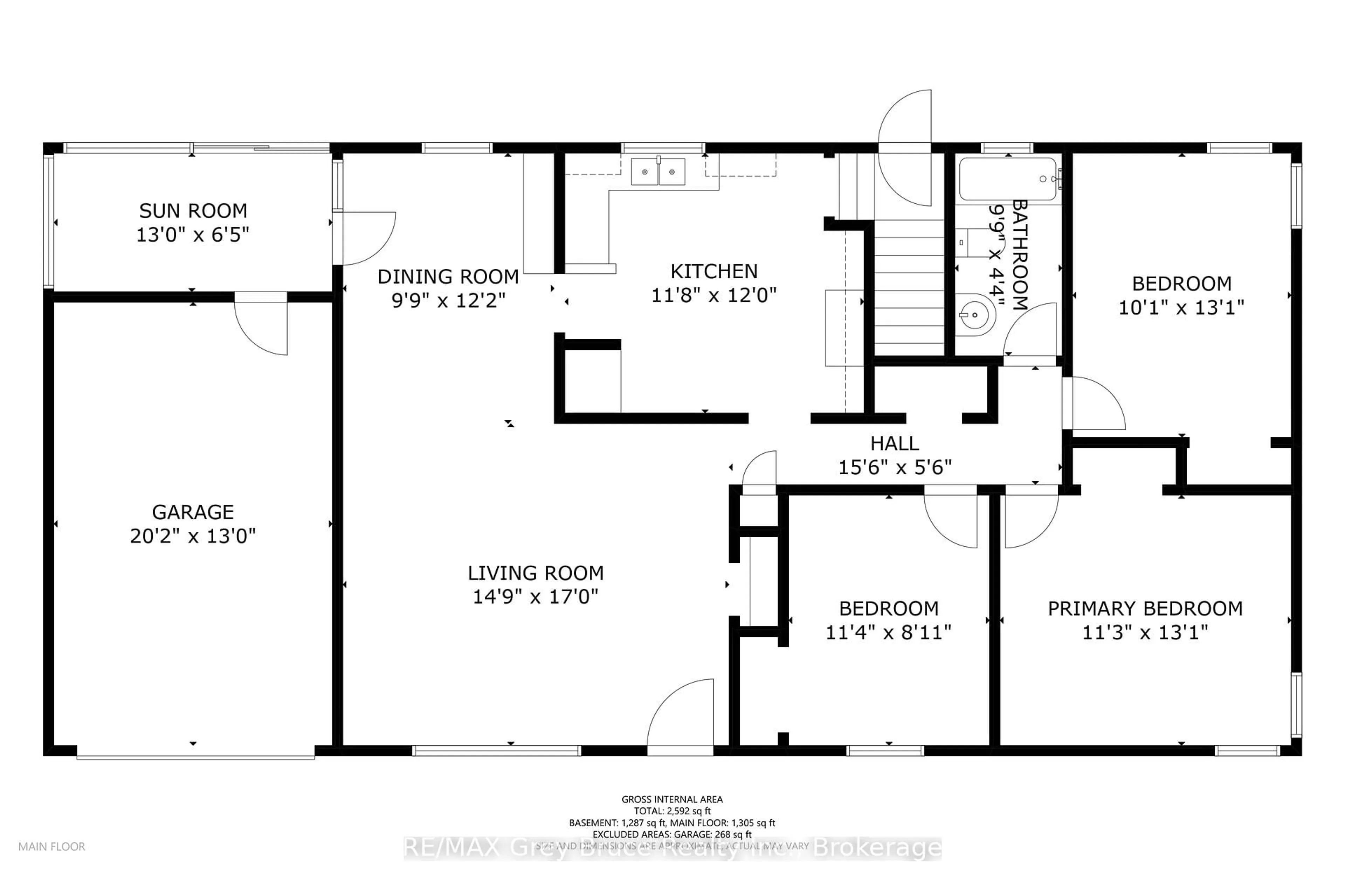 Floor plan for 36 THOMAS St, Arran-Elderslie Ontario N0H 1A0