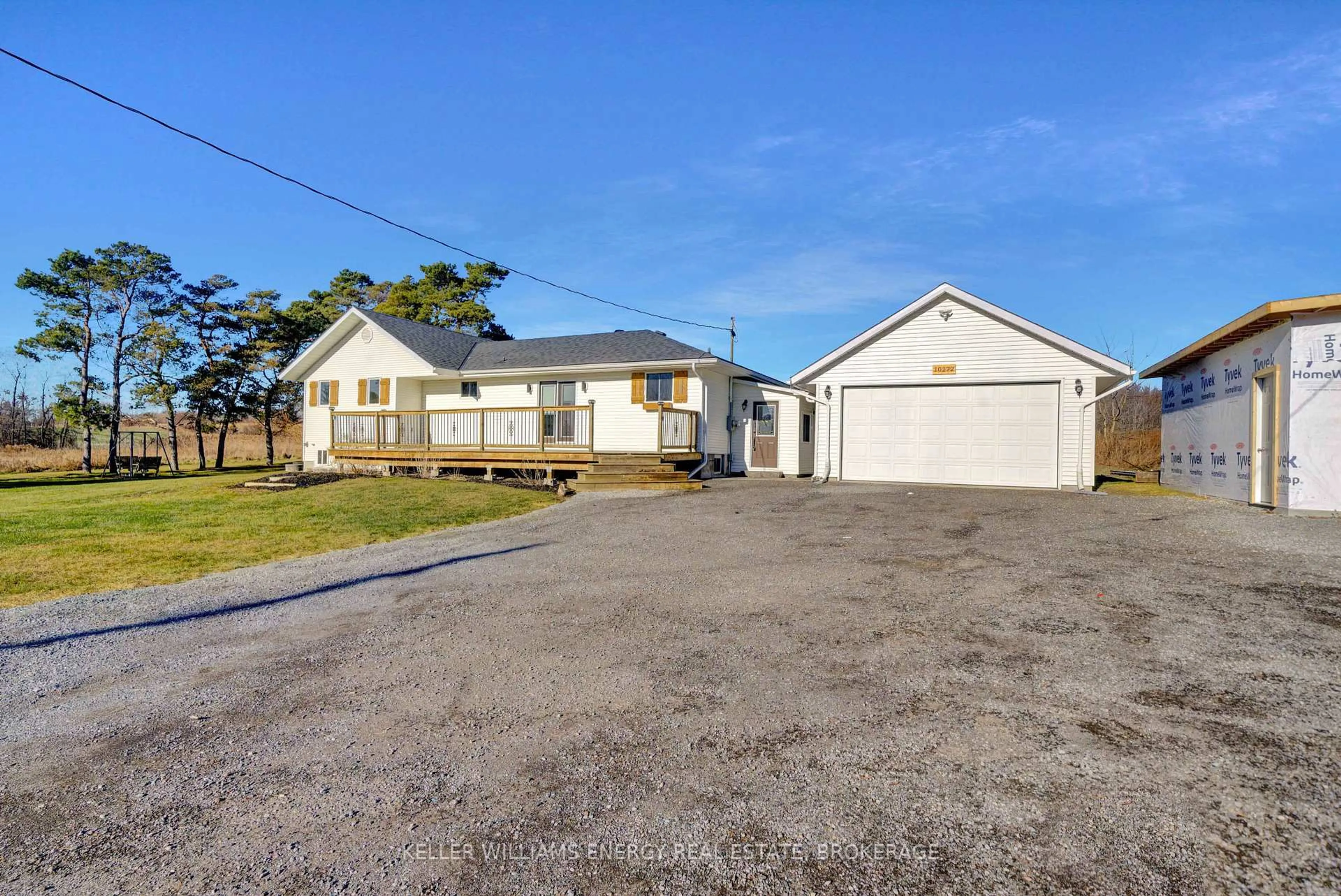 A pic from outside/outdoor area/front of a property/back of a property/a pic from drone, street for 10272 COUNTY RD 2 Rd, Alnwick/Haldimand Ontario K9A 4J8