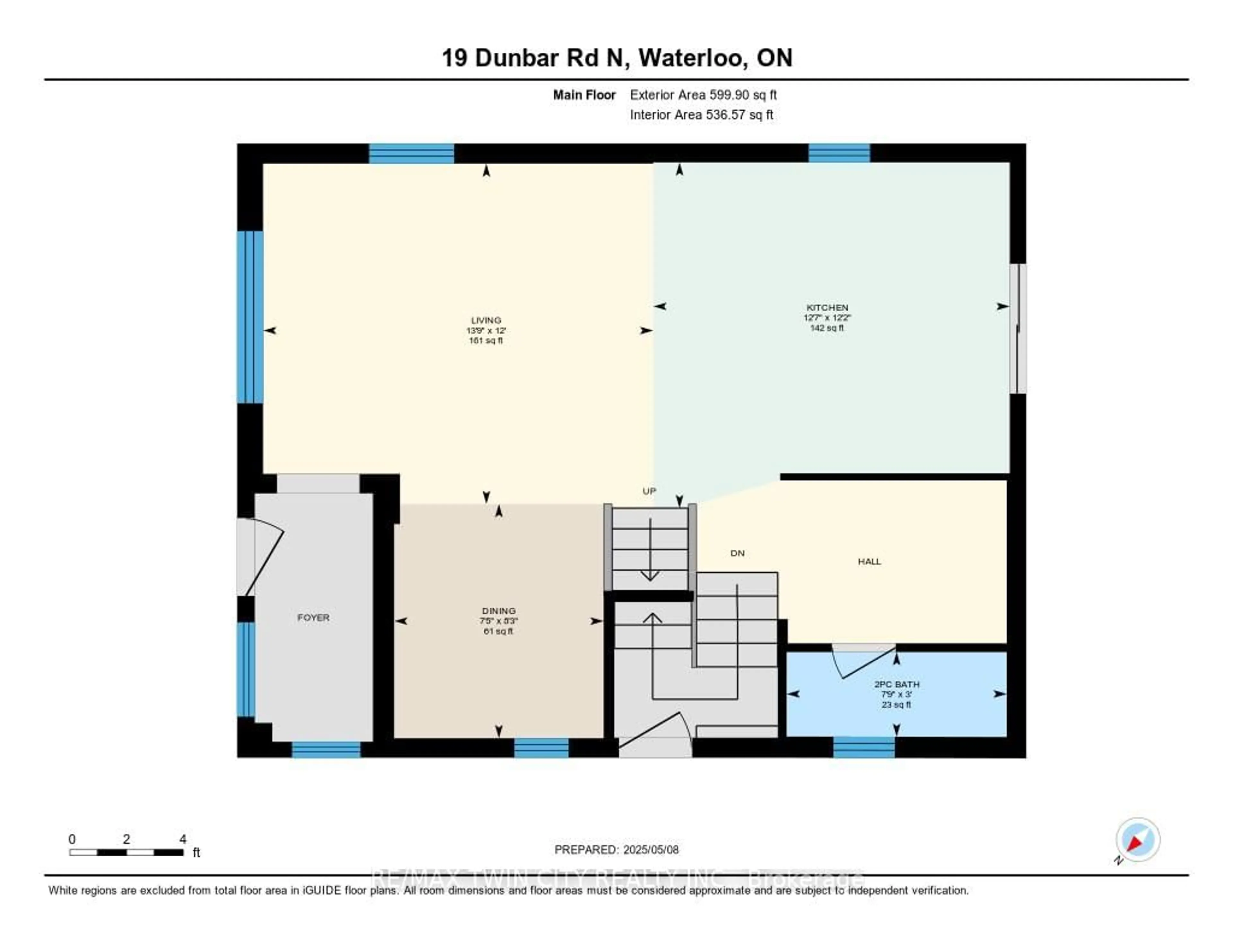 Floor plan for 19 DUNBAR Rd, Waterloo Ontario N2L 2C8