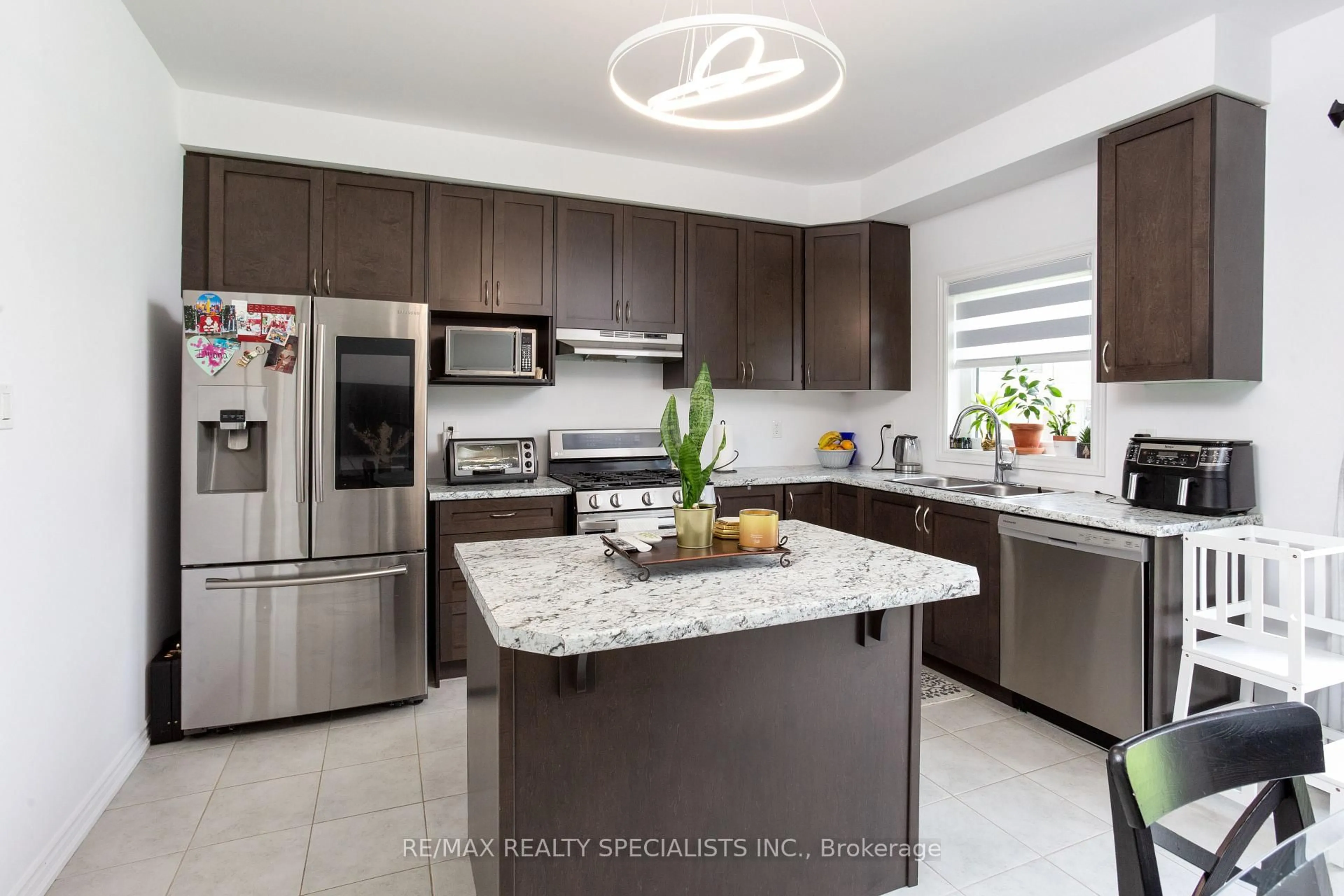 Contemporary kitchen, ceramic/tile floor for 56 Stauffer Rd, Brantford Ontario N3V 0B4