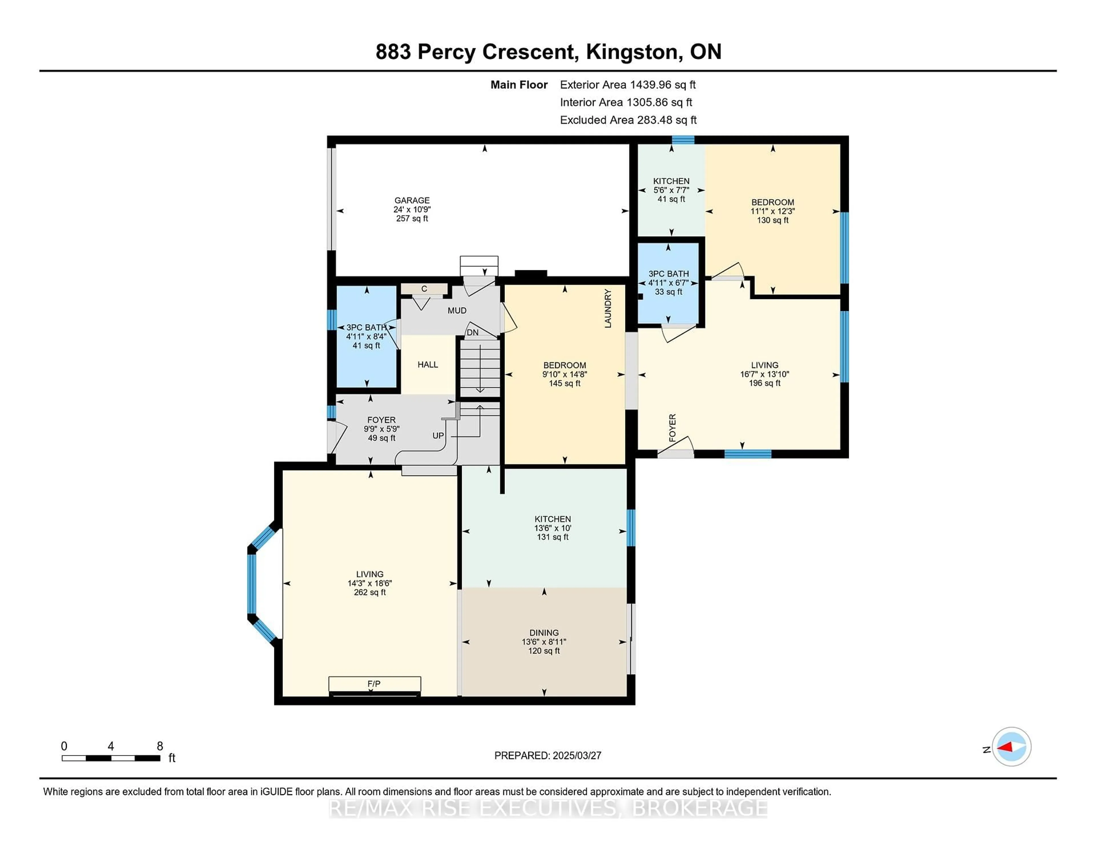 Floor plan for 883 Percy Cres, Kingston Ontario K7M 4P3