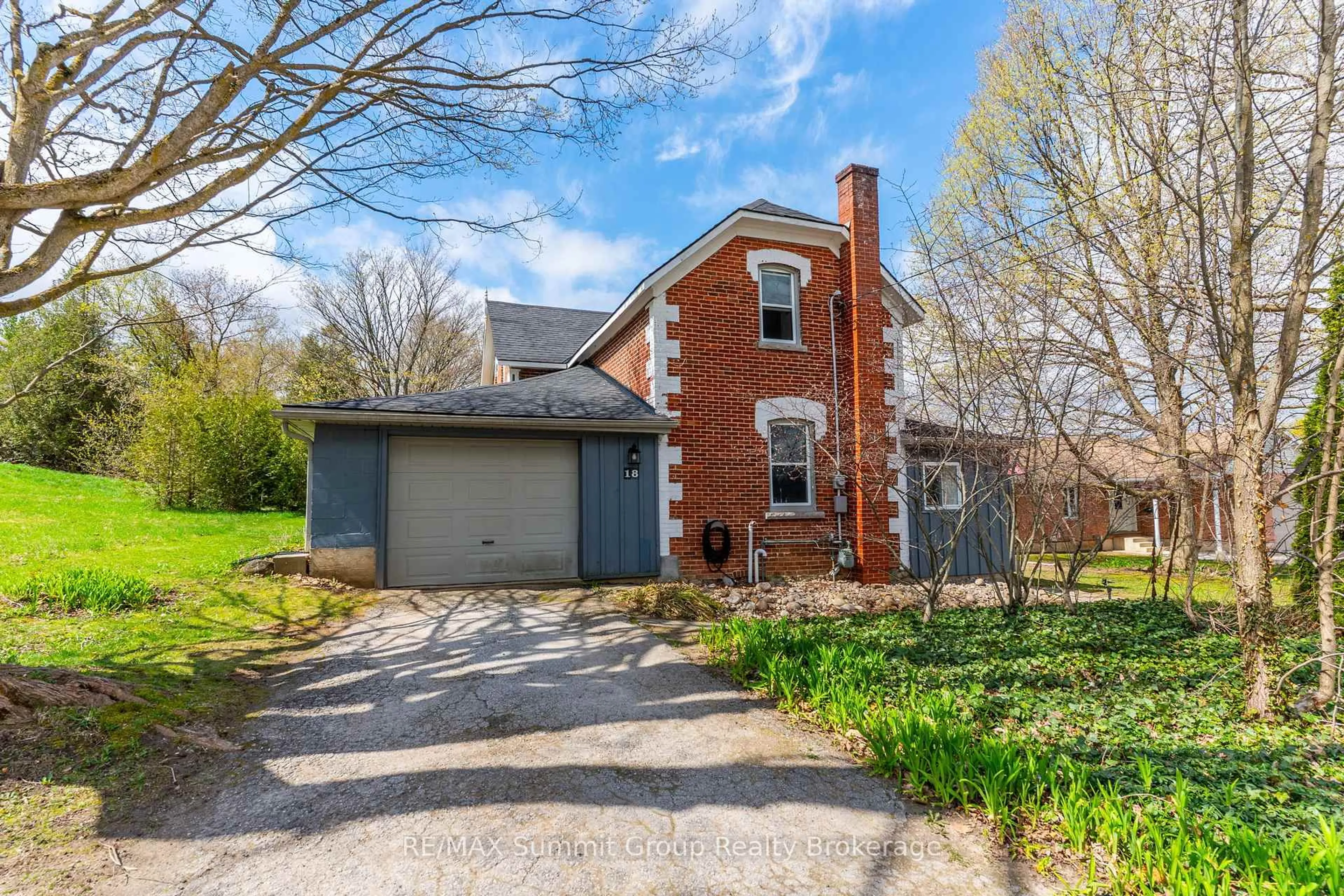 Home with brick exterior material, street for 18 Mary St, Grey Highlands Ontario N0C 1E0
