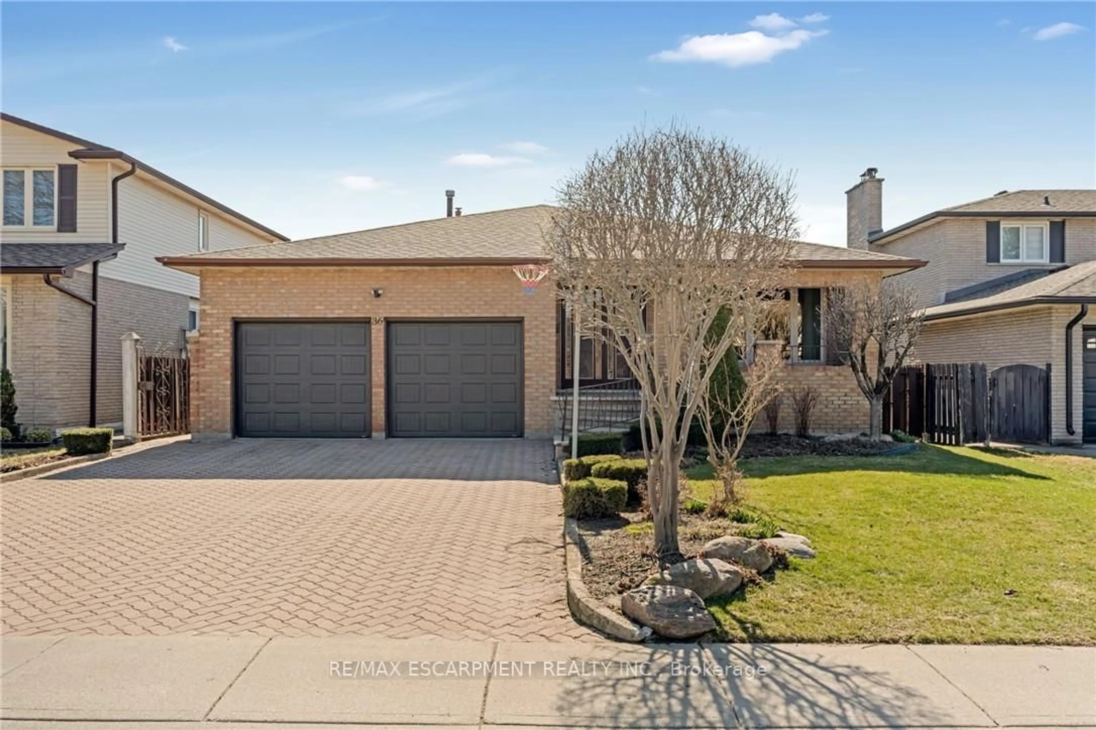 Home with brick exterior material, street for 36 Skylark Dr, Hamilton Ontario L9A 4Y2
