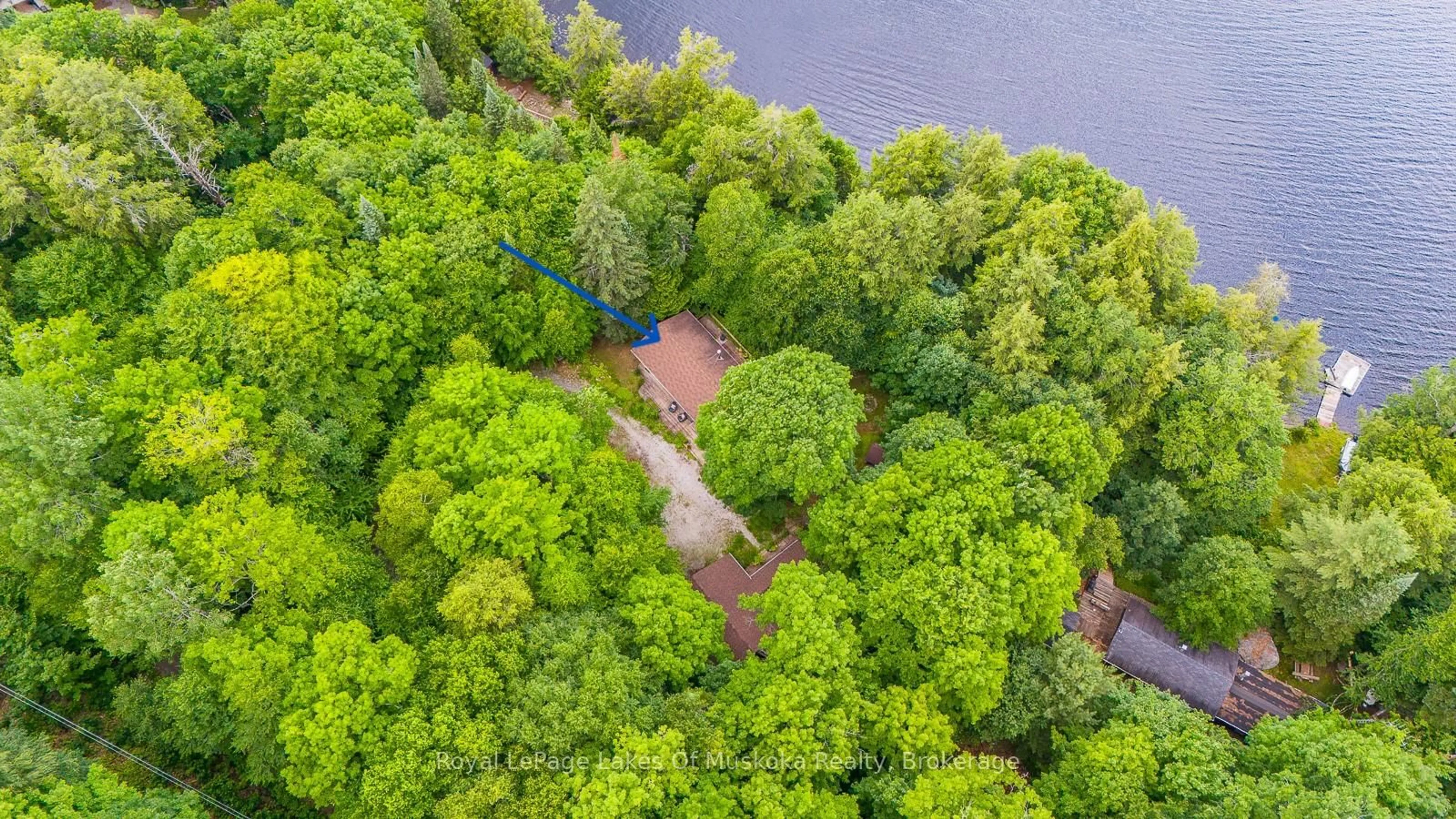 A pic from outside/outdoor area/front of a property/back of a property/a pic from drone, forest/trees view for 1096 FARMER HAYS Dr, Algonquin Highlands Ontario P0A 1E0