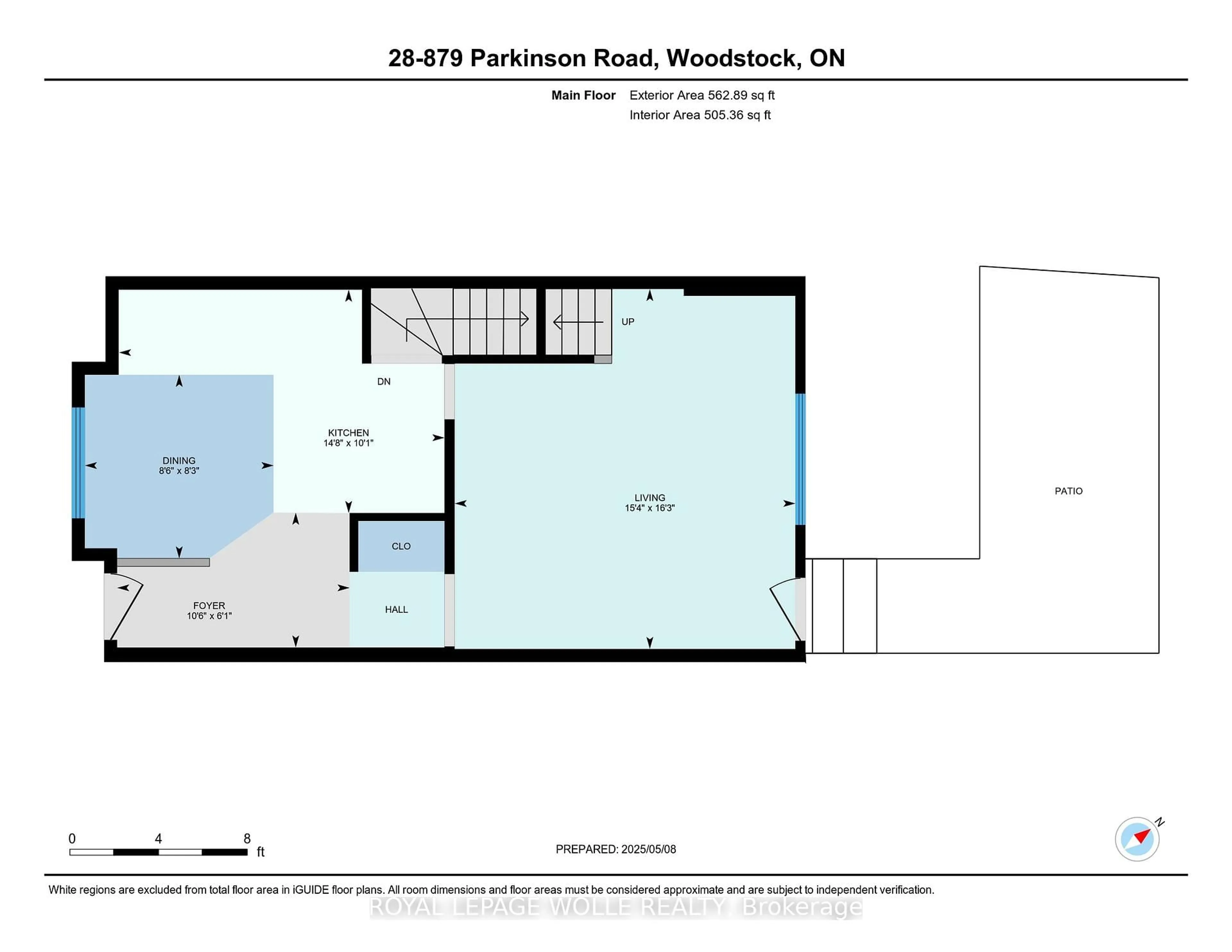 Floor plan for 879 Parkinson Rd #28, Woodstock Ontario N4S 8S7