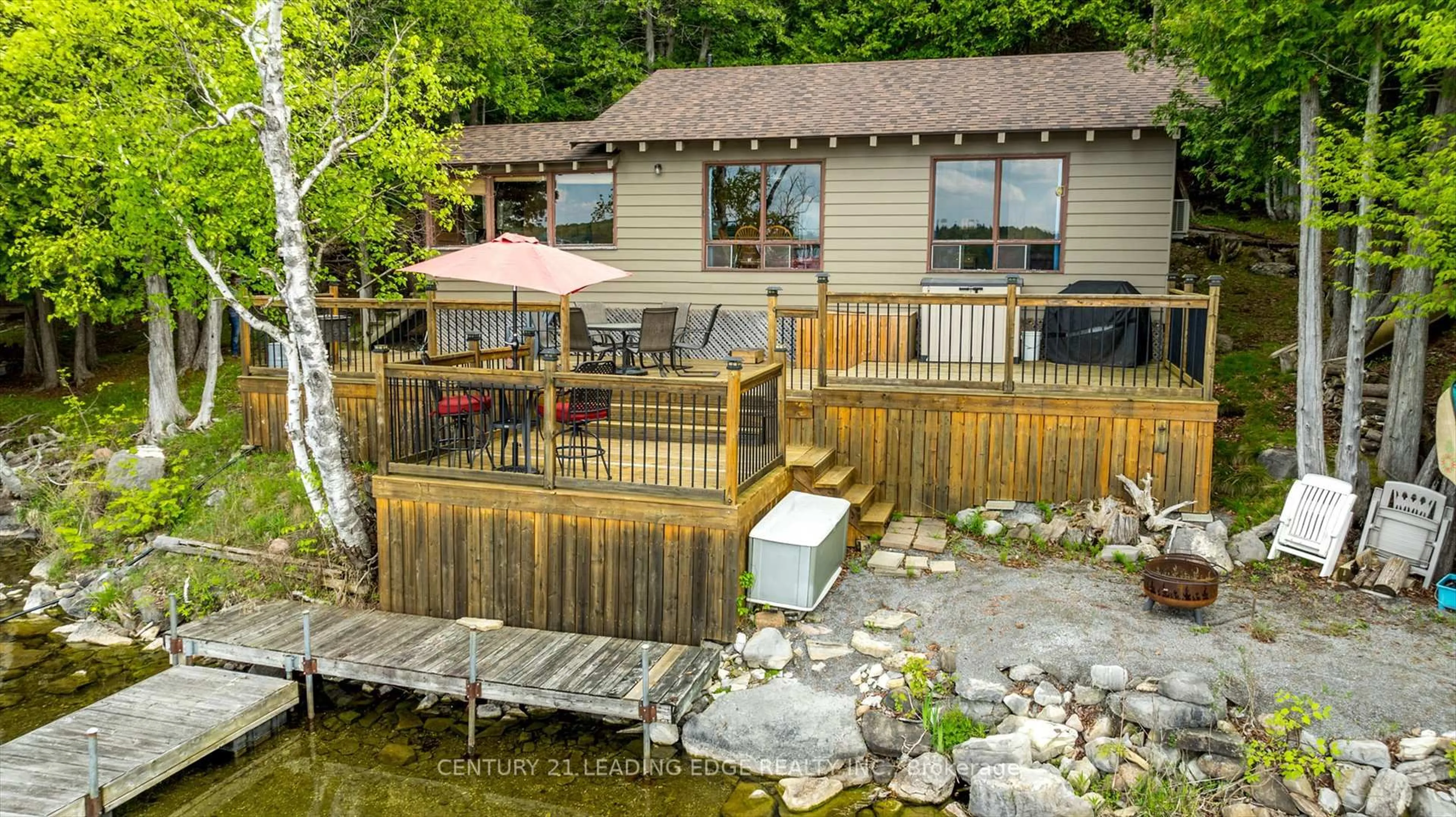Patio, water/lake/river/ocean view for 1956 WHITE LAKE Rd, Douro-Dummer Ontario K0L 2H0