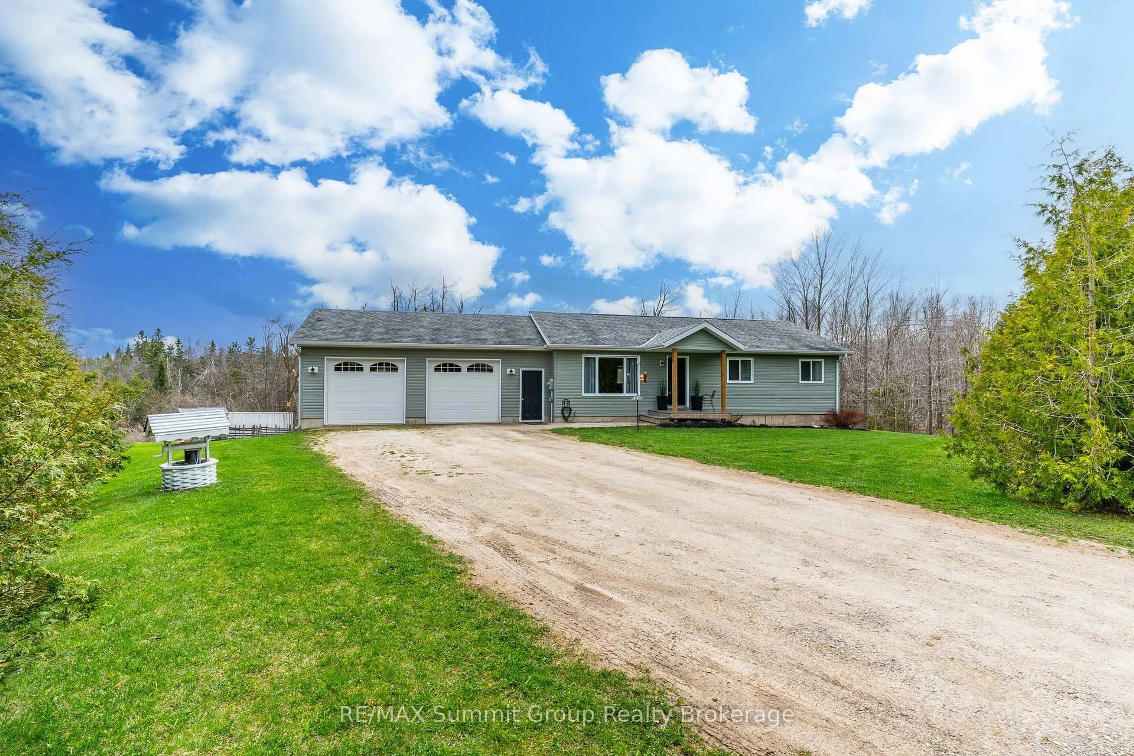 A pic from outside/outdoor area/front of a property/back of a property/a pic from drone, water/lake/river/ocean view for 429528 8th Concession B N/A, Grey Highlands Ontario N0C 1M0