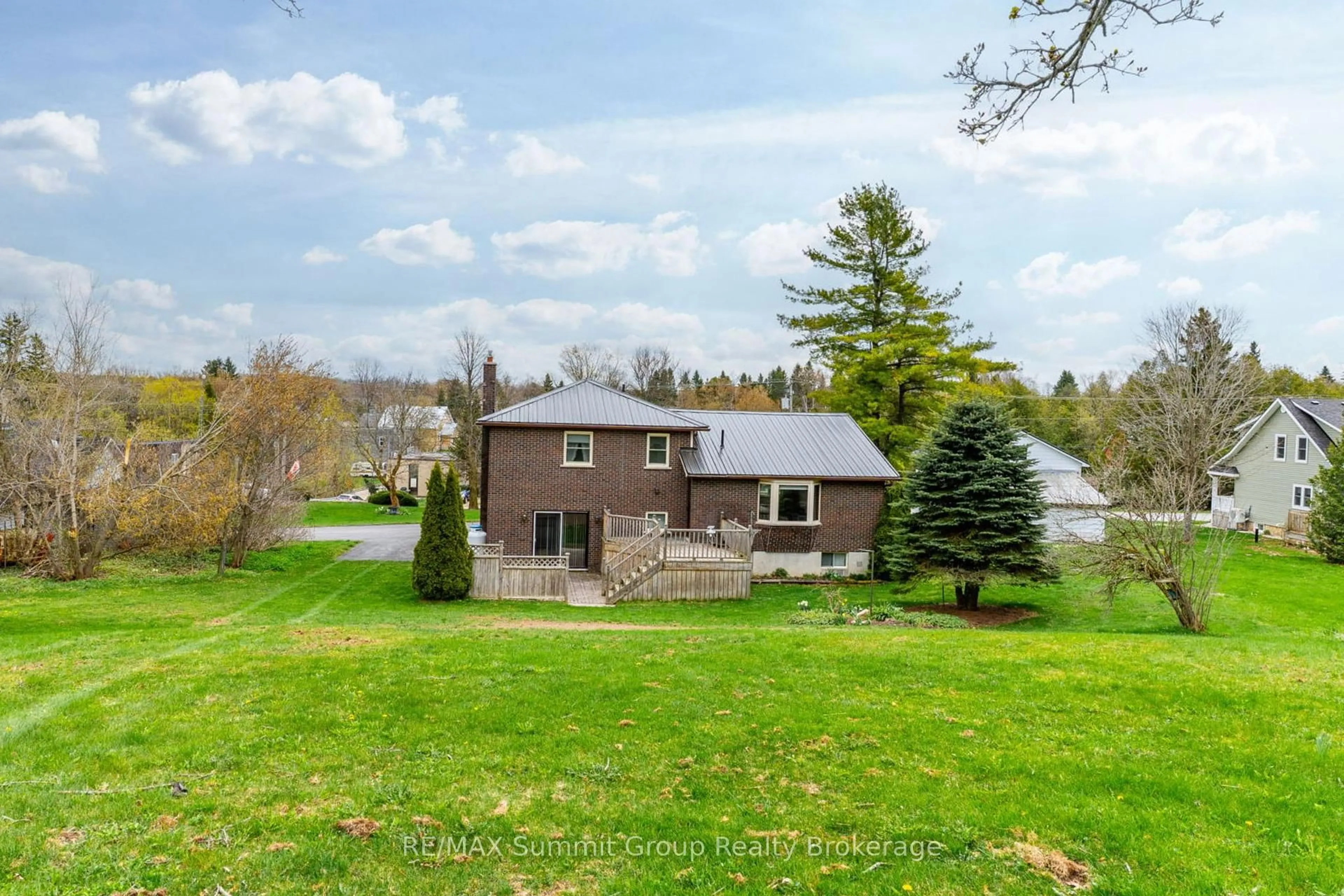 A pic from outside/outdoor area/front of a property/back of a property/a pic from drone, water/lake/river/ocean view for 330 MILL BRIDGE Rd, Grey Highlands Ontario N0C 1C0